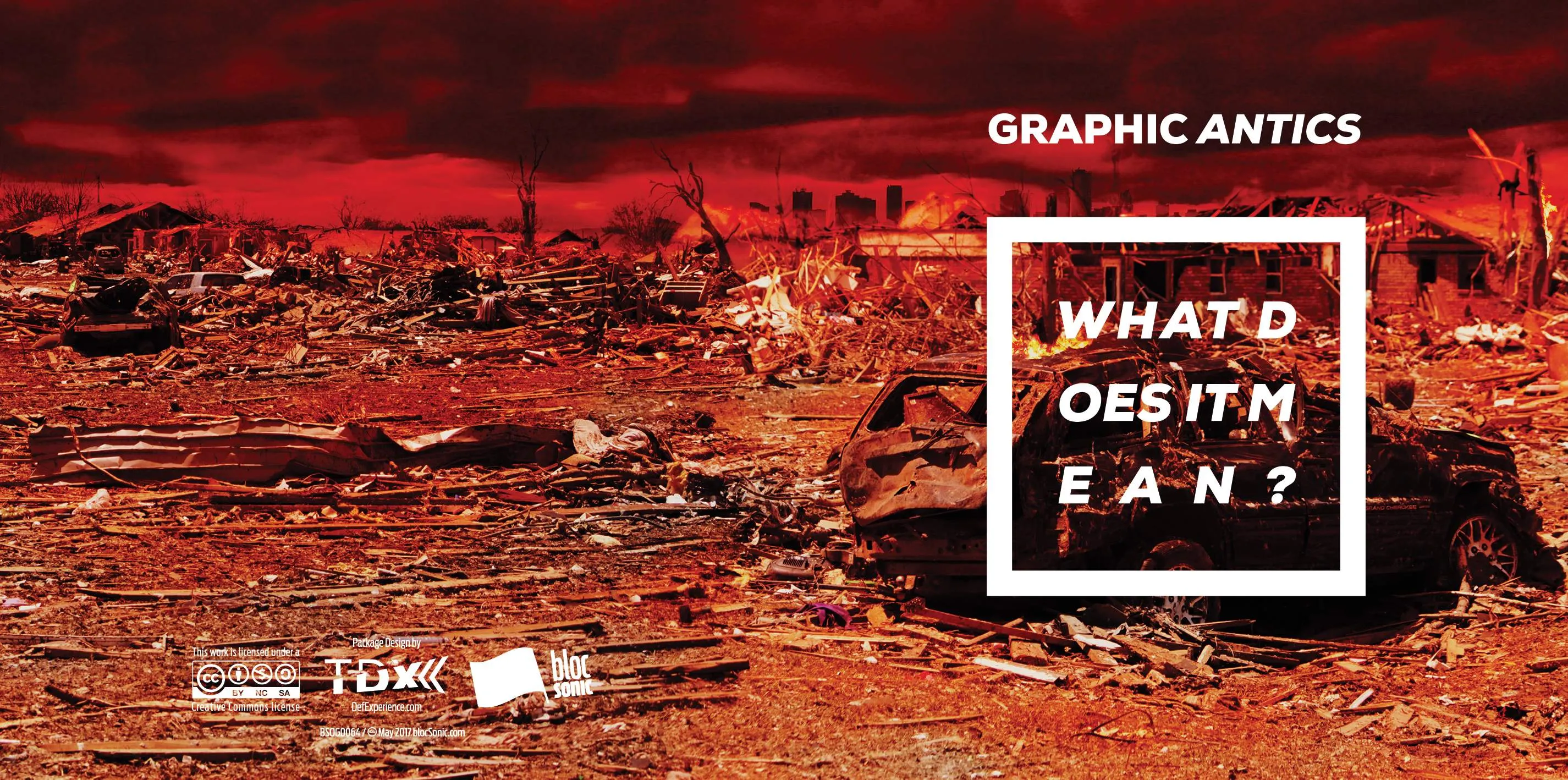 Album insert for “What Does It Mean?” by Graphic Antics