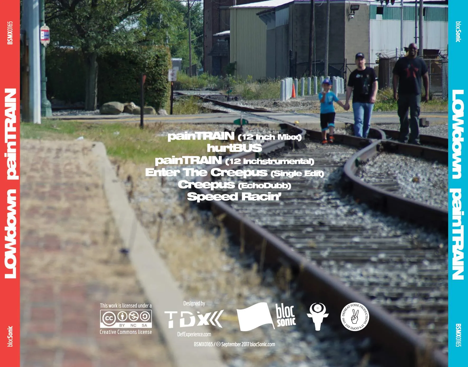 Album traycard for “painTRAIN” by LOWdown