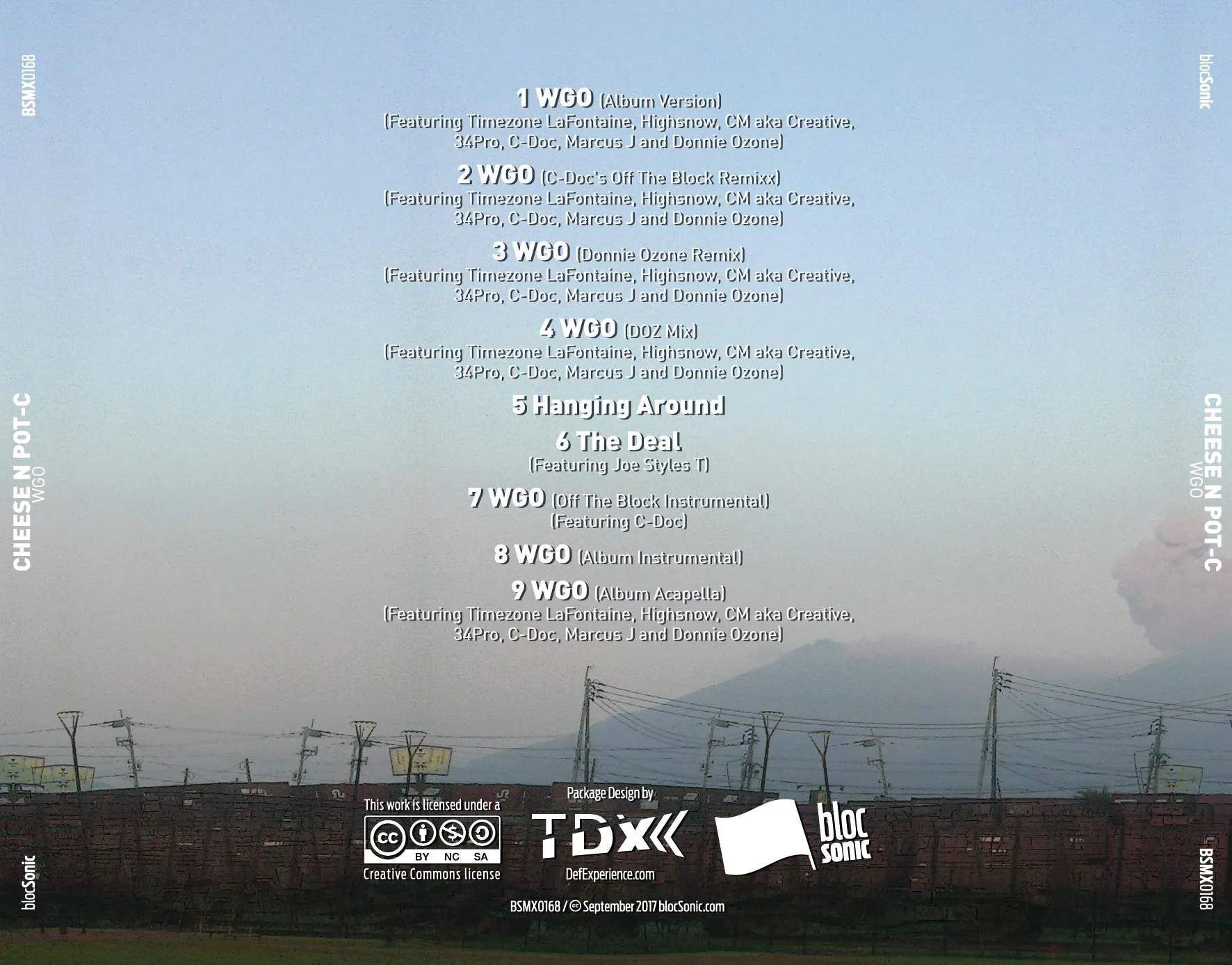 Album traycard for “WGO” by Cheese N Pot-C