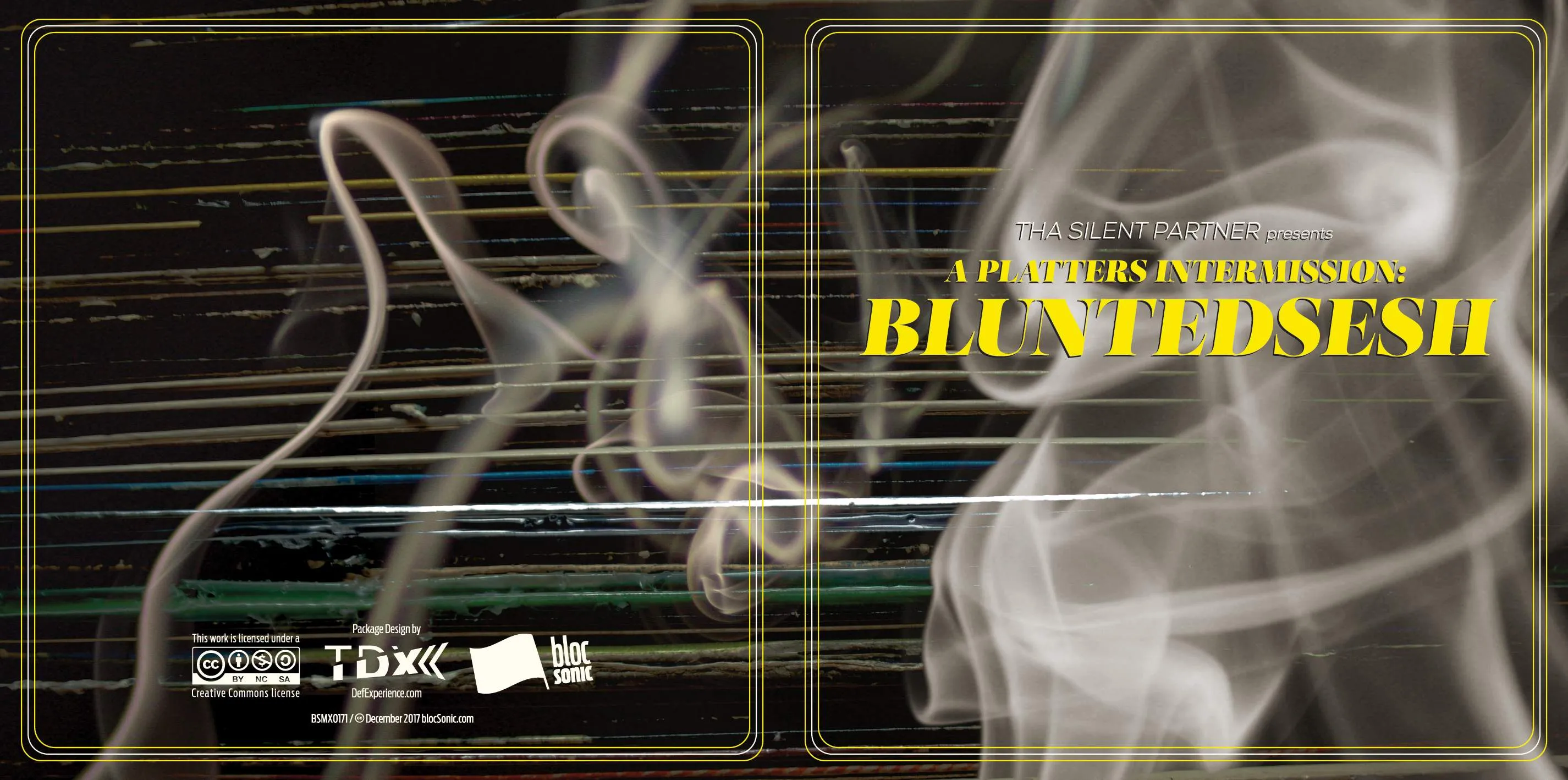 Album insert for “Tha Silent Partner Presents A Platters Intermission: BLUNTEDSESH” by Tha Silent Partner