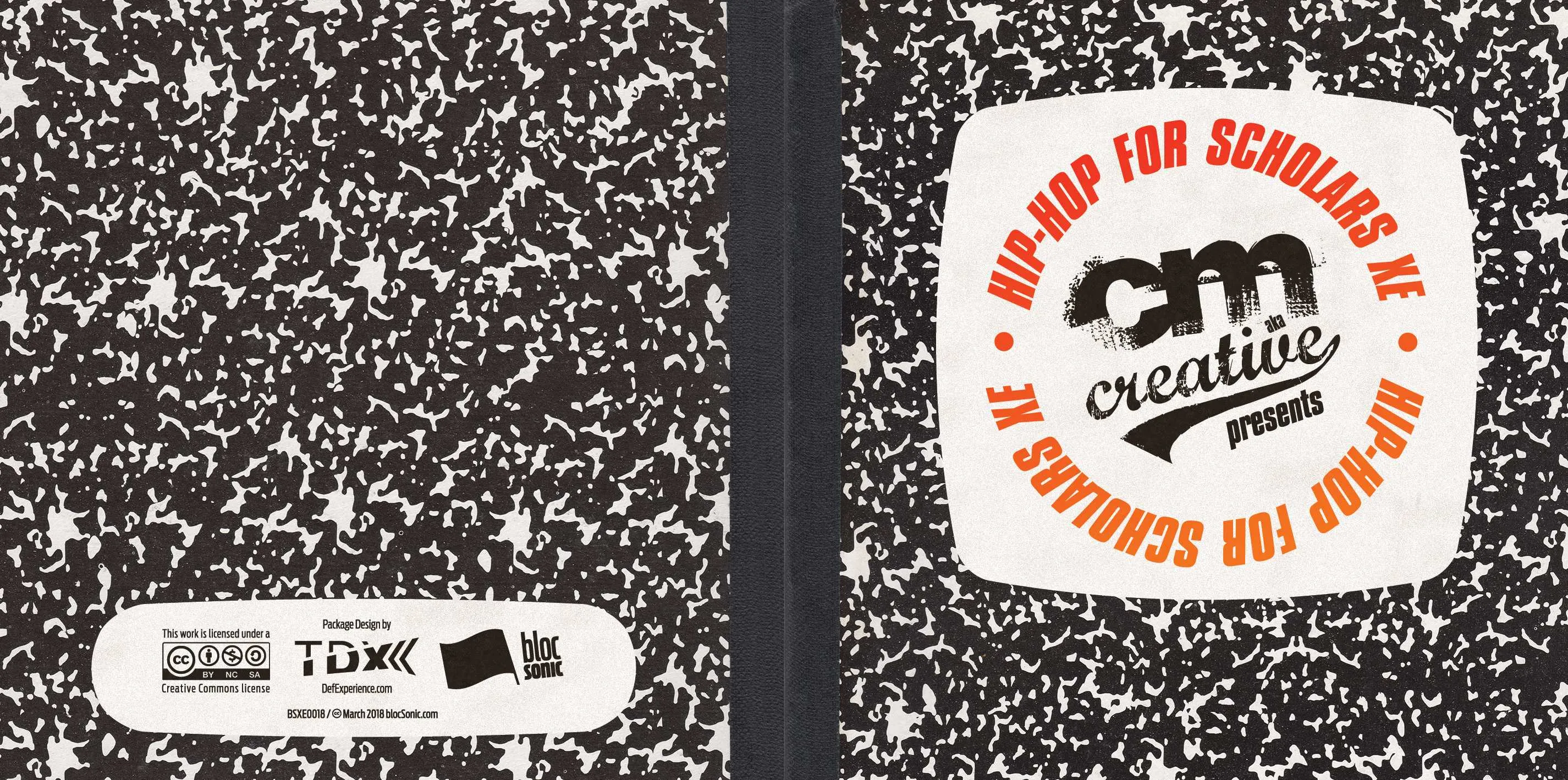 Album insert for “Hip-Hop For Scholars XE” by CM aka Creative