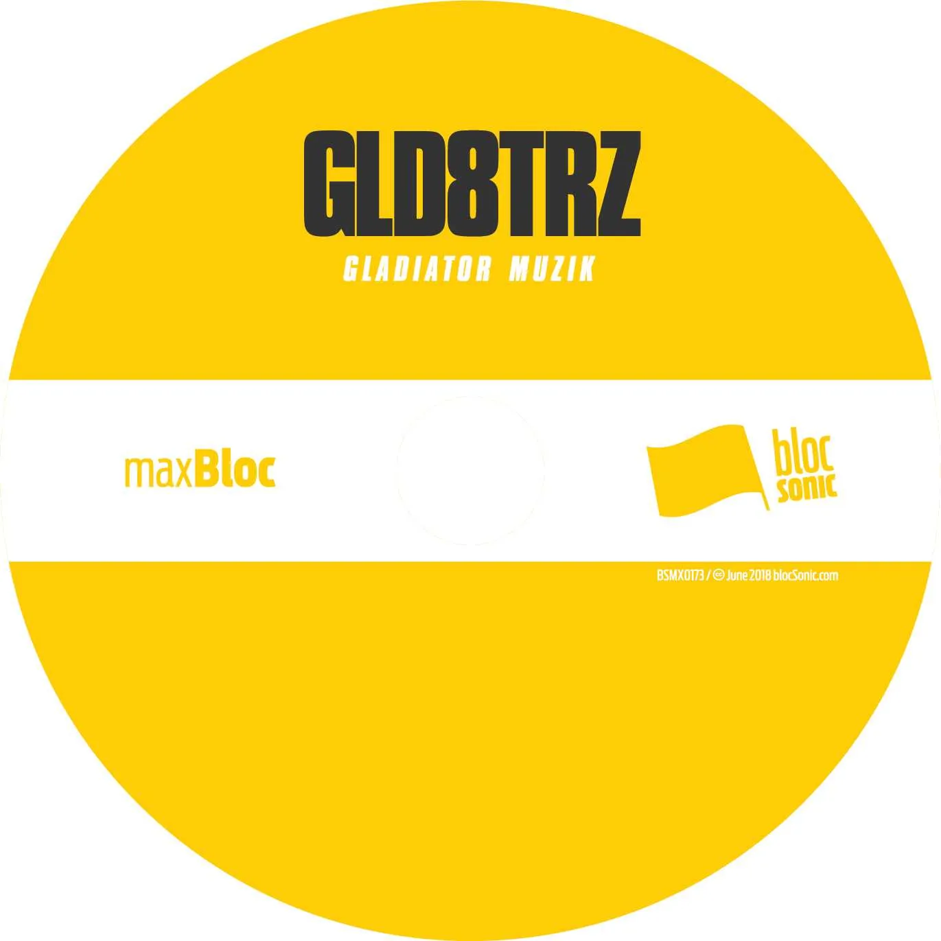 Album disc for “Gladiator Muzik” by GLD8TRZ