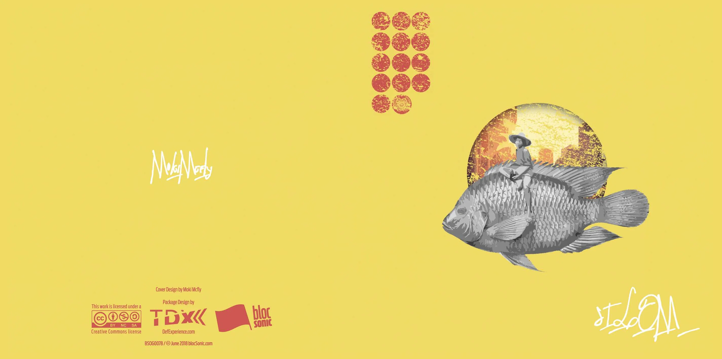 Album insert for “Silom” by Moki Mcfly