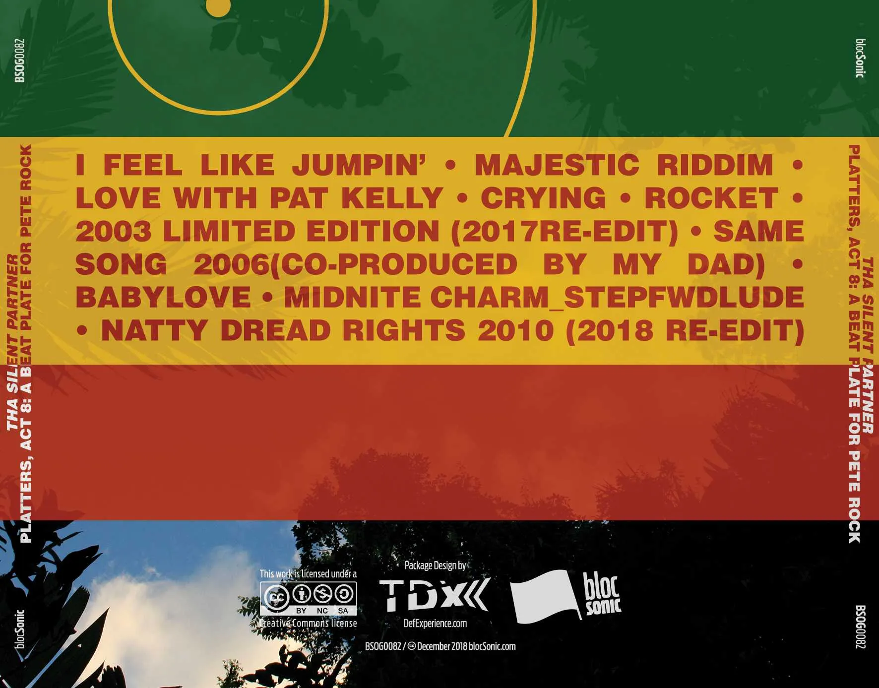 Album traycard for “Platters, Act 8: A Beat Plate For Pete Rock” by Tha Silent Partner