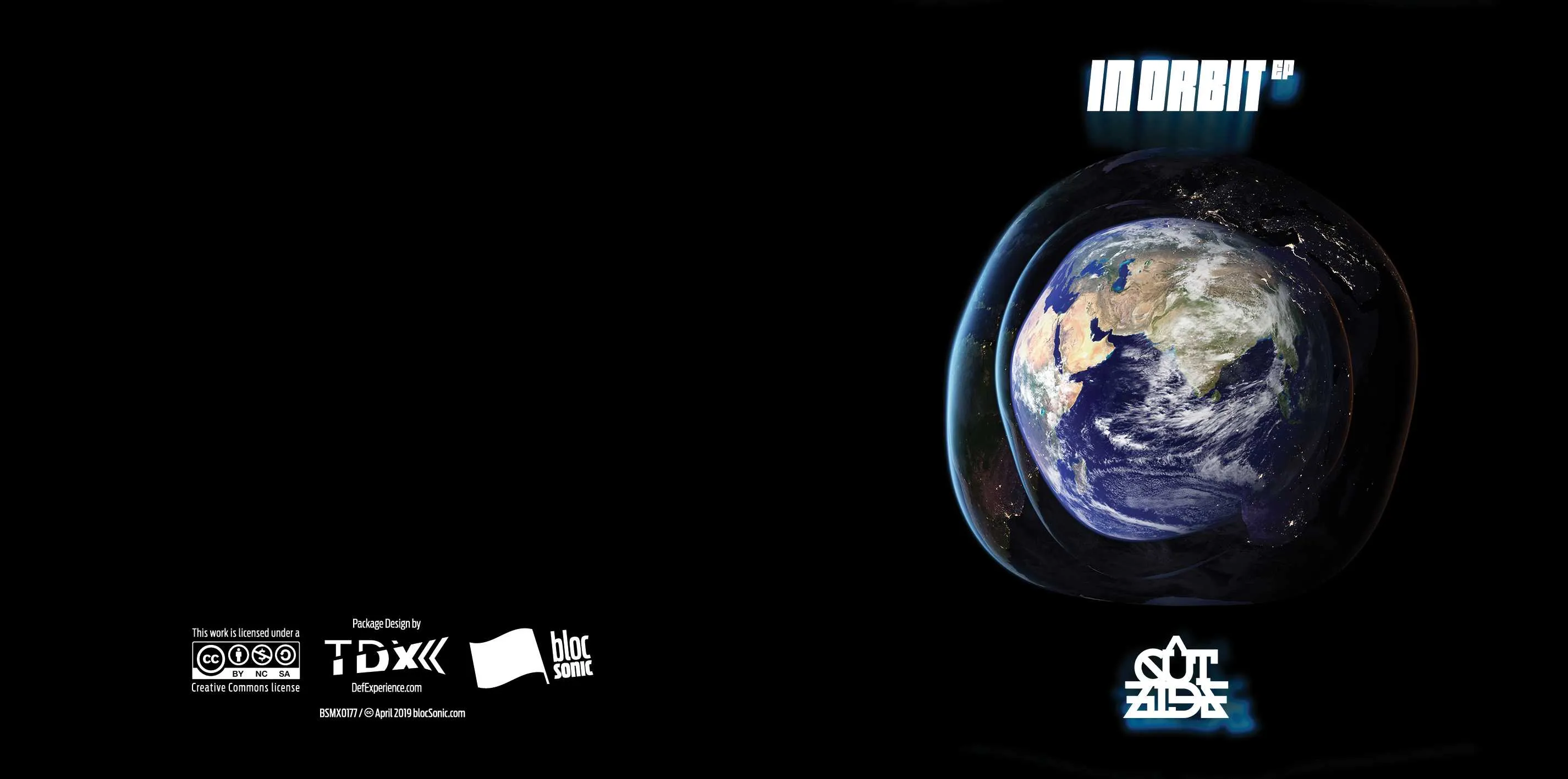 Album insert for “In Orbit EP” by Cutside