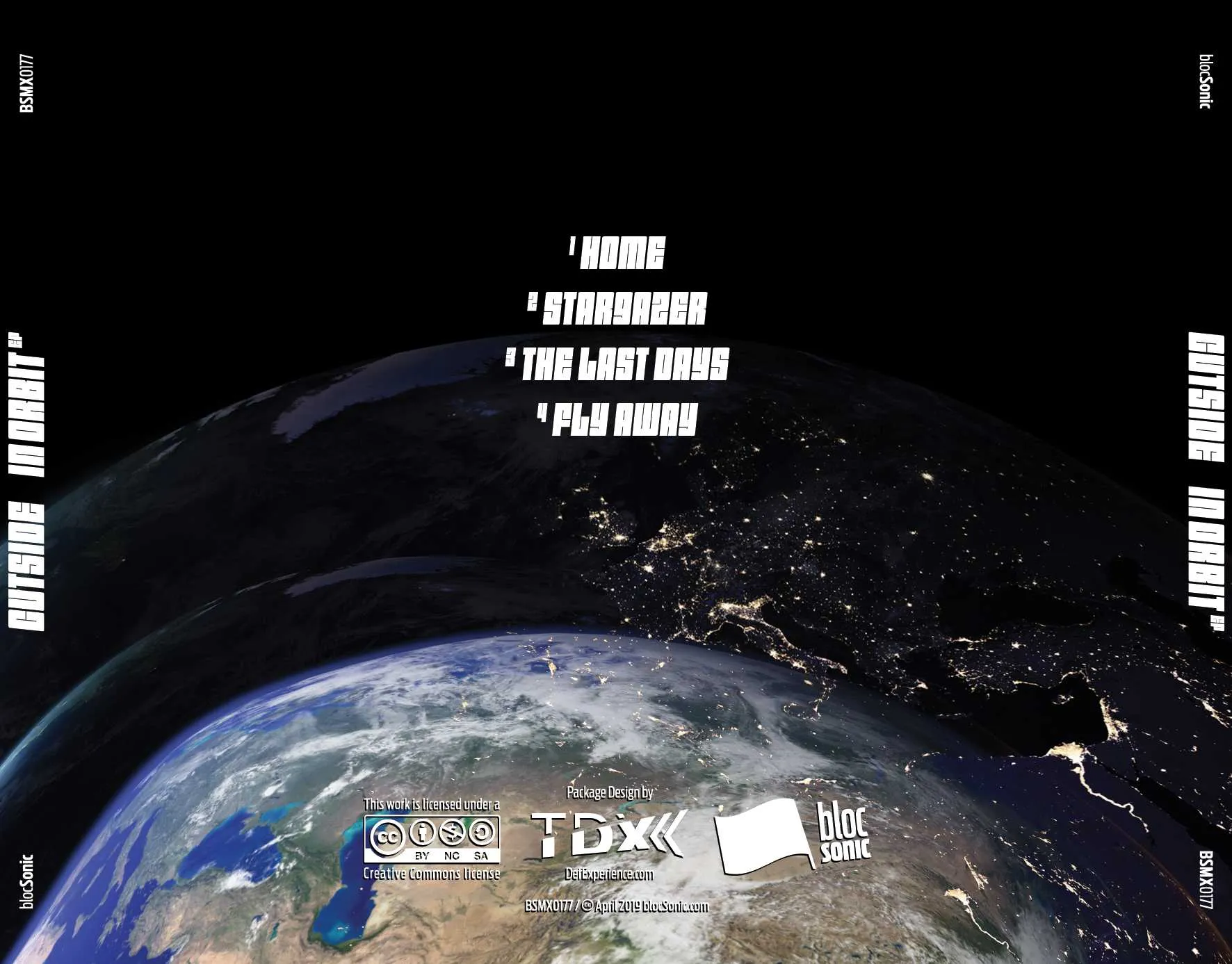 Album traycard for “In Orbit EP” by Cutside