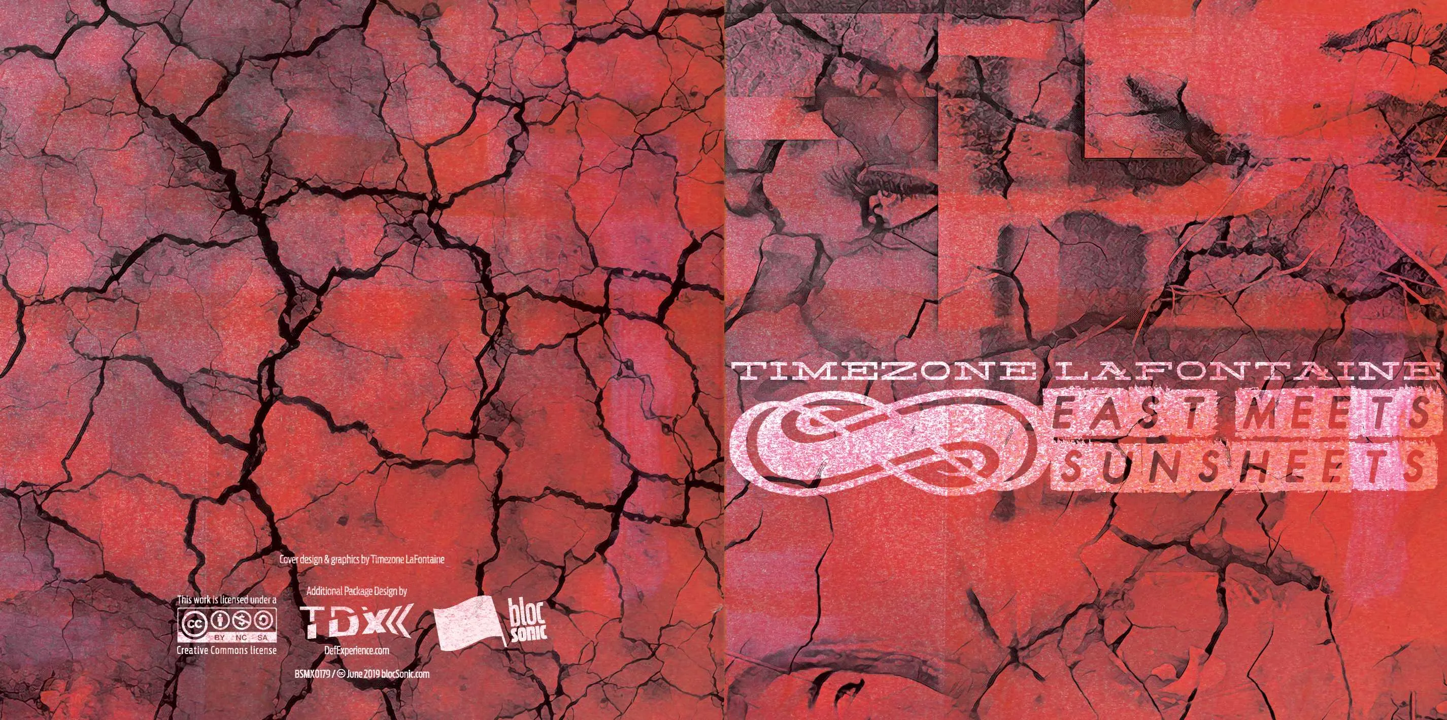 Album insert for “East Meets Sunsheets” by Timezone Lafontaine