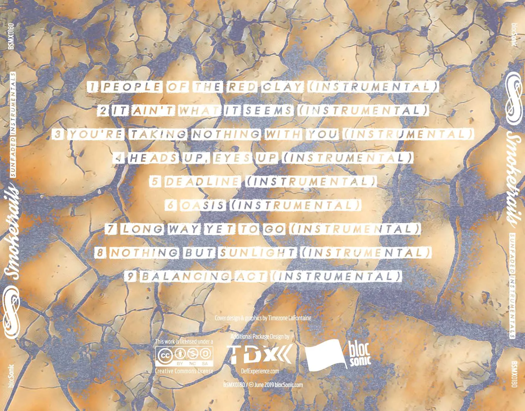 Album traycard for “Smoketrails” by Timezone Lafontaine