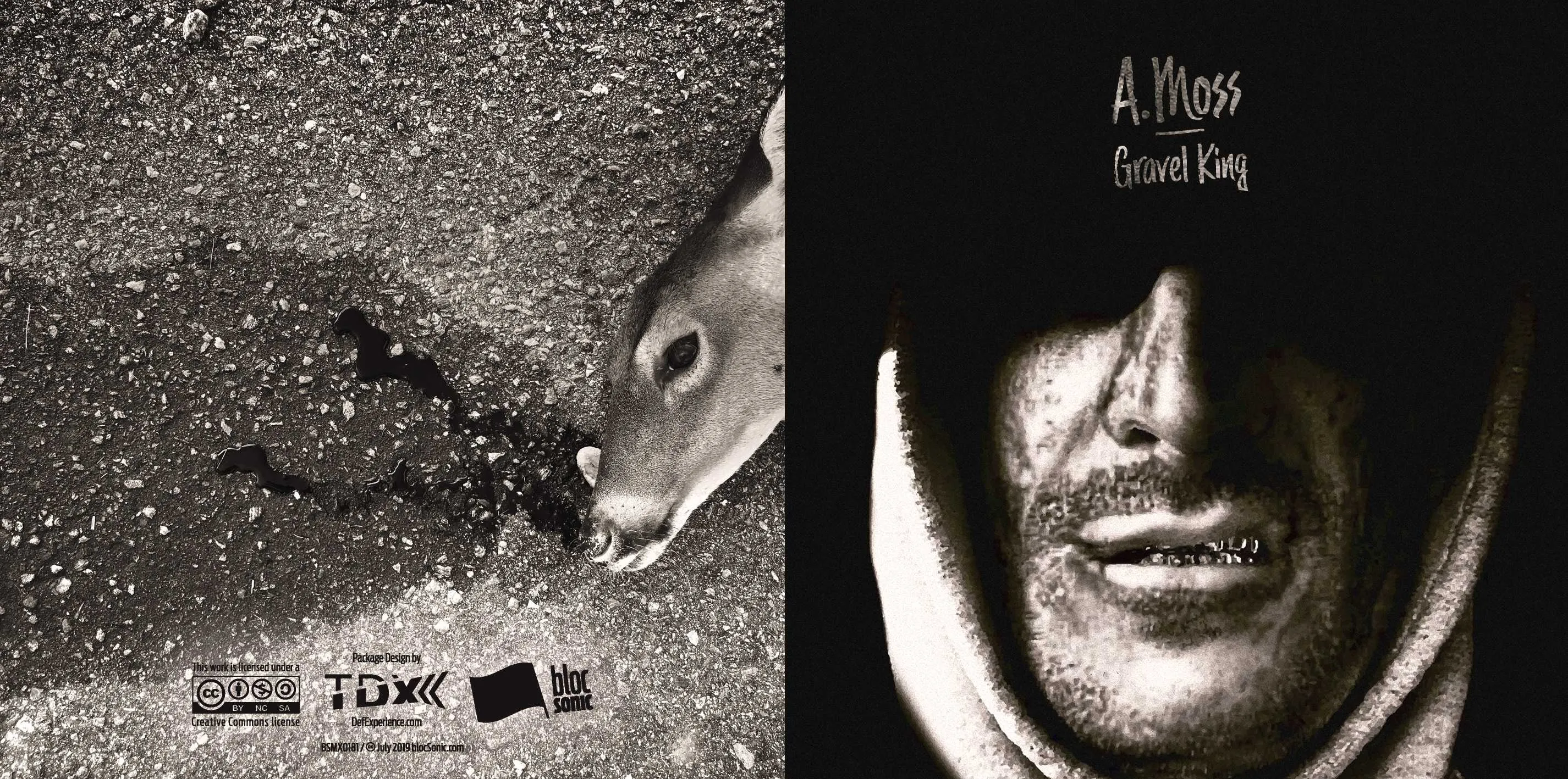Album insert for “Gravel King” by A.Moss