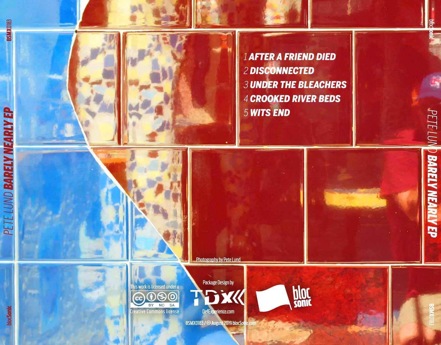 Album traycard for “Barely Nearly EP” by Pete Lund