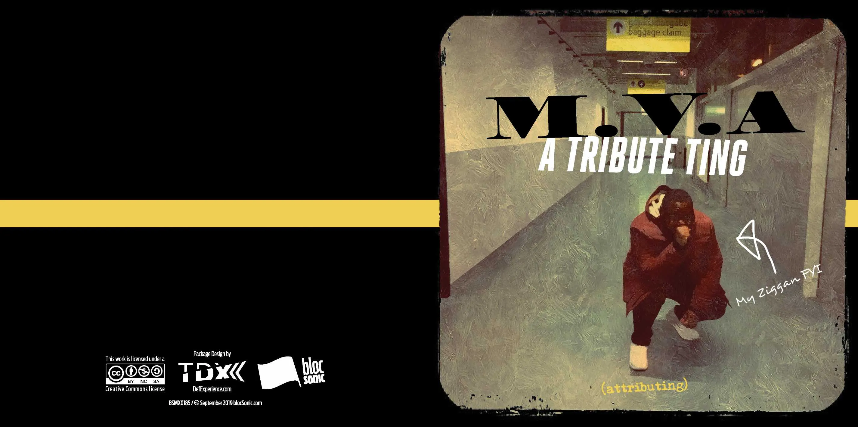 Album insert for “A Tribute Ting” by M.V.A