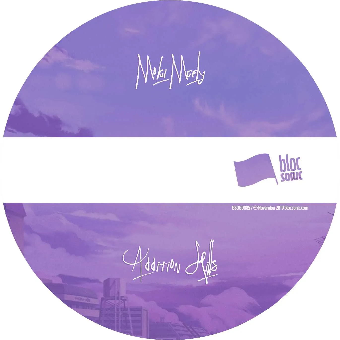 Album disc for “Addition Hills” by Moki Mcfly