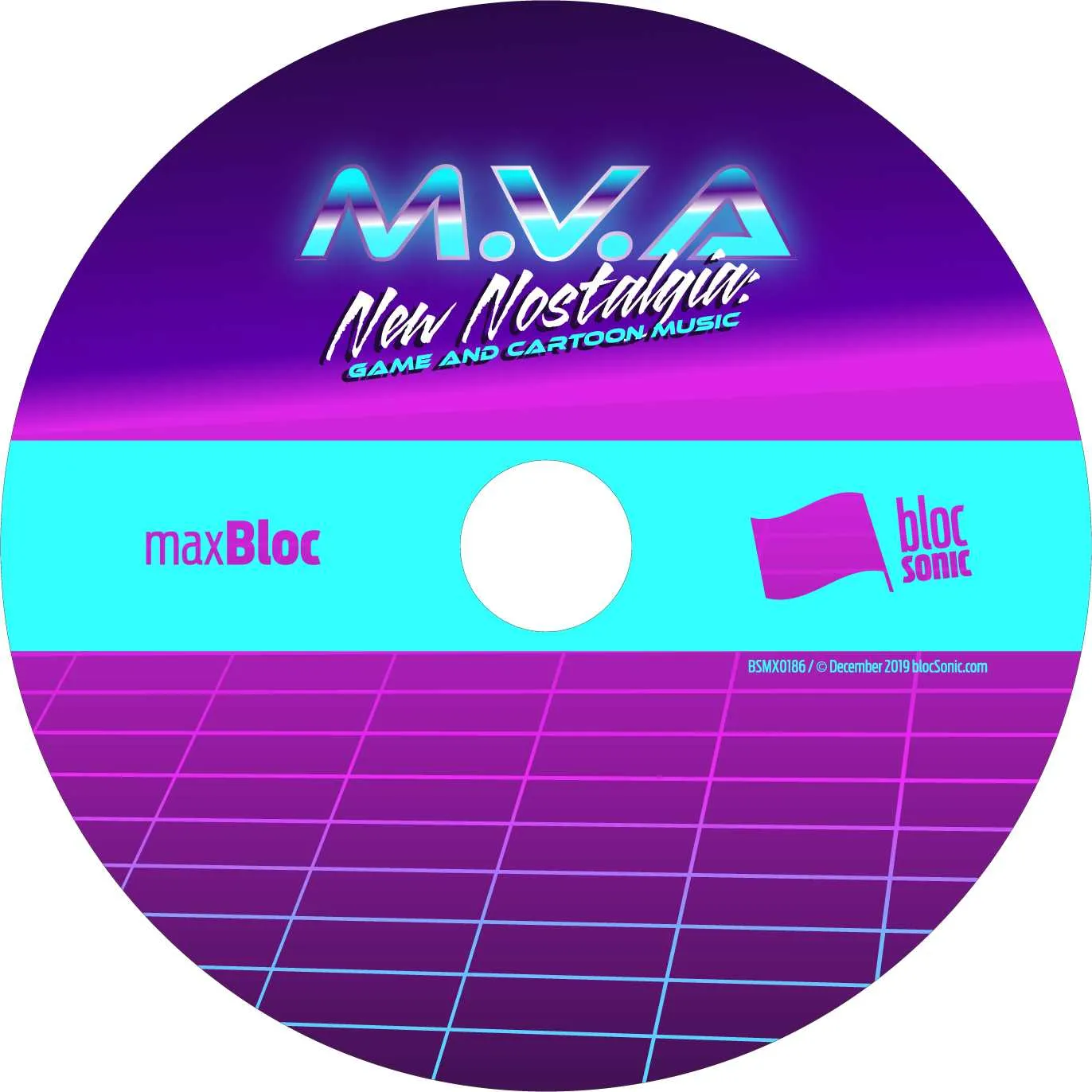Album disc for “New Nostalgia: Game And Cartoon Music” by M.V.A