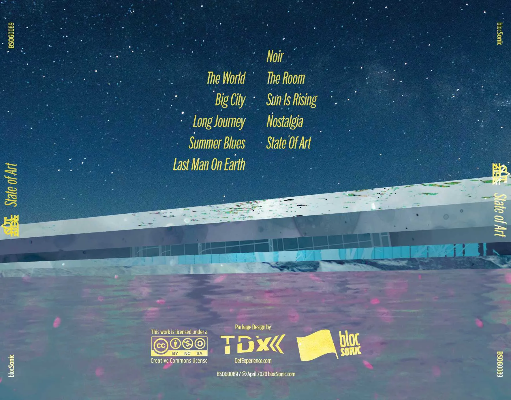 Album traycard for “State of Art” by Cutside