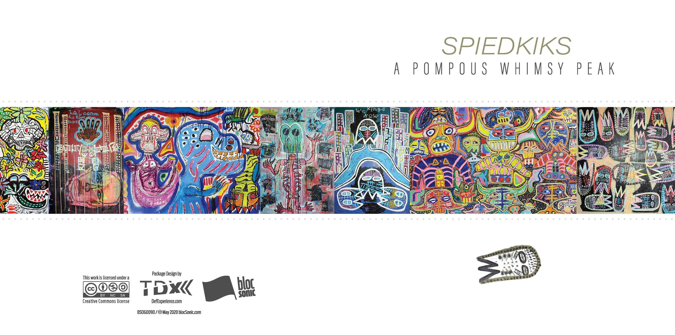 Album insert for “A Pompous Whimsy Peak” by Spiedkiks