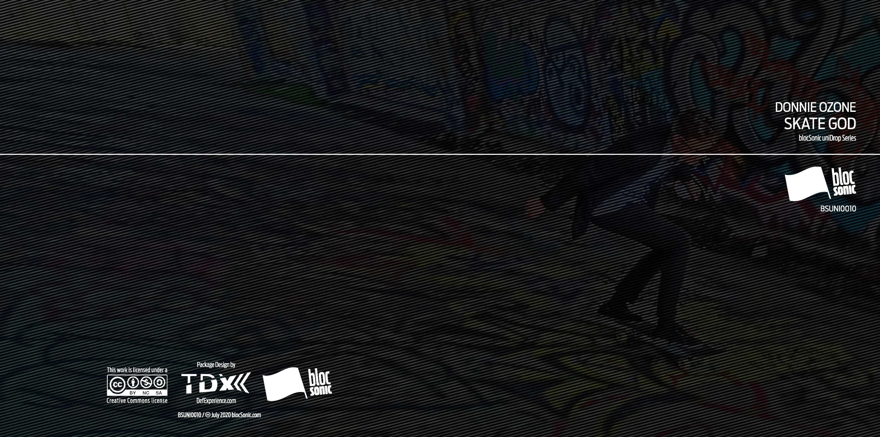 Album insert for “Skate God” by Donnie Ozone