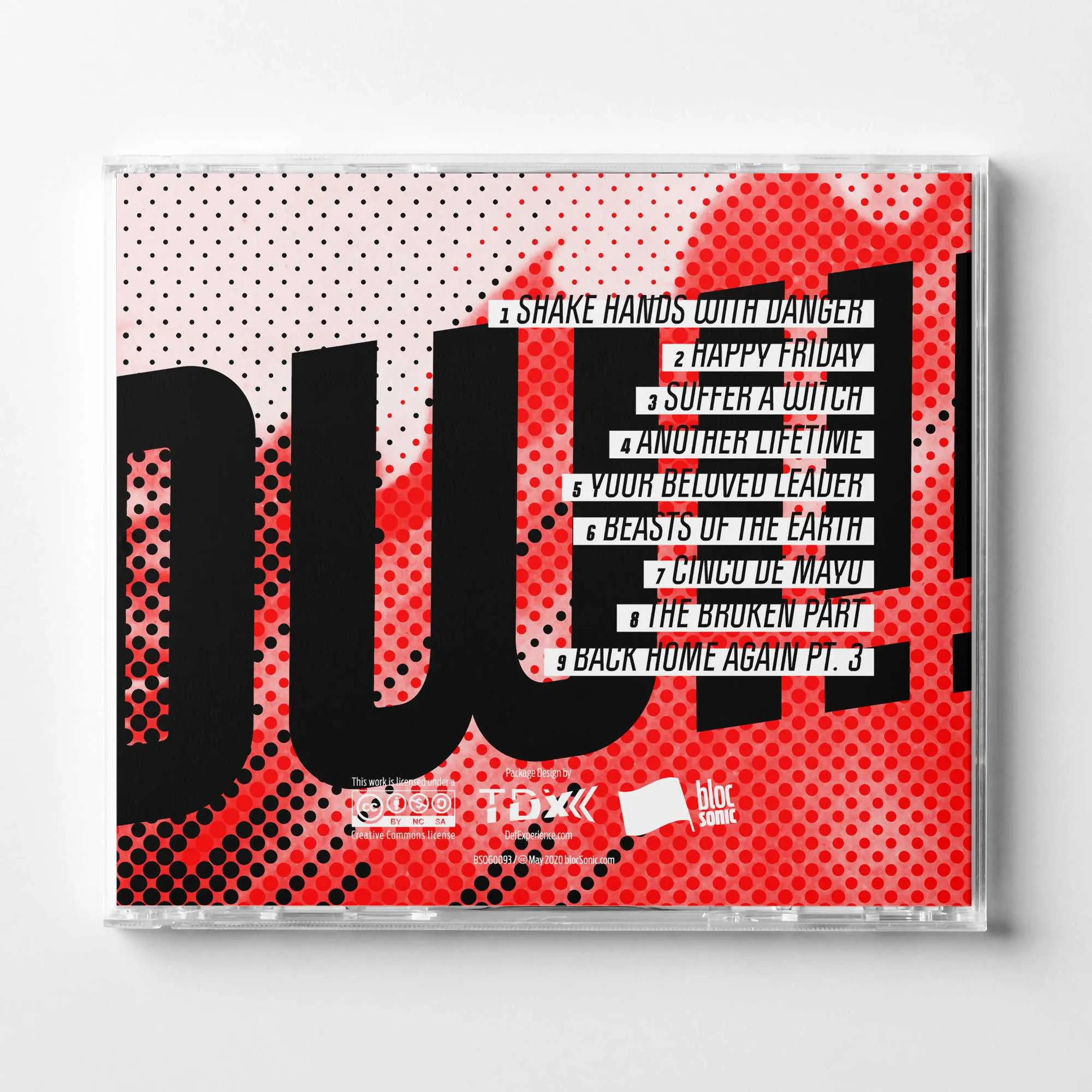 Album promo for “Shake Hands With Danger” by OWTRIPLEBANG