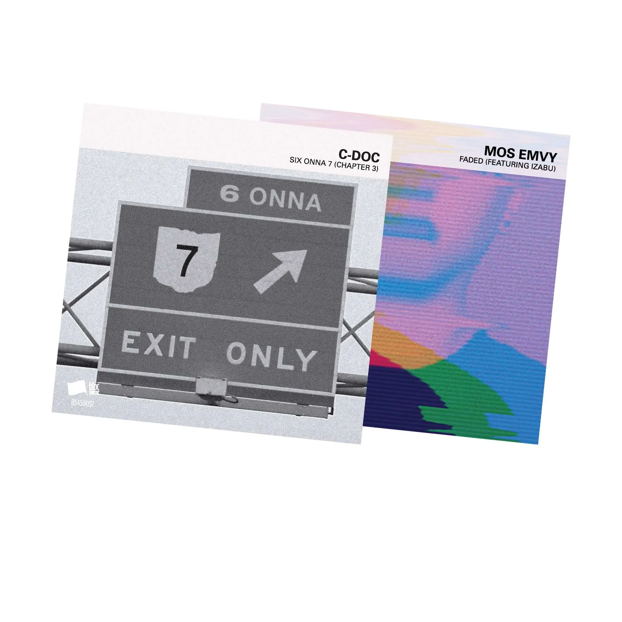 Cover art of both of today’s fortyFive releases