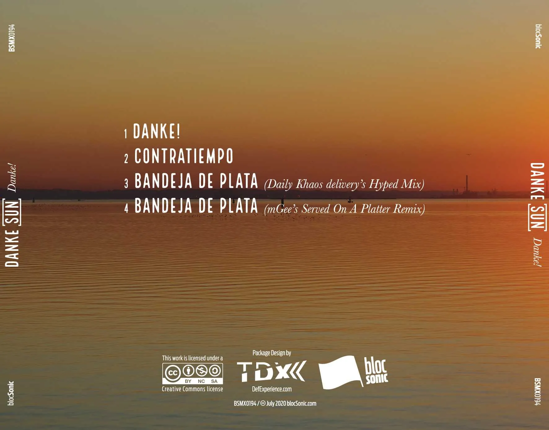 Album traycard for “Danke!” by Danke Sun