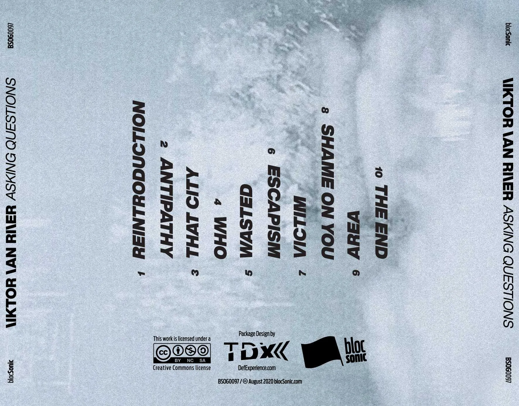 Album traycard for “Asking Questions” by Viktor Van River