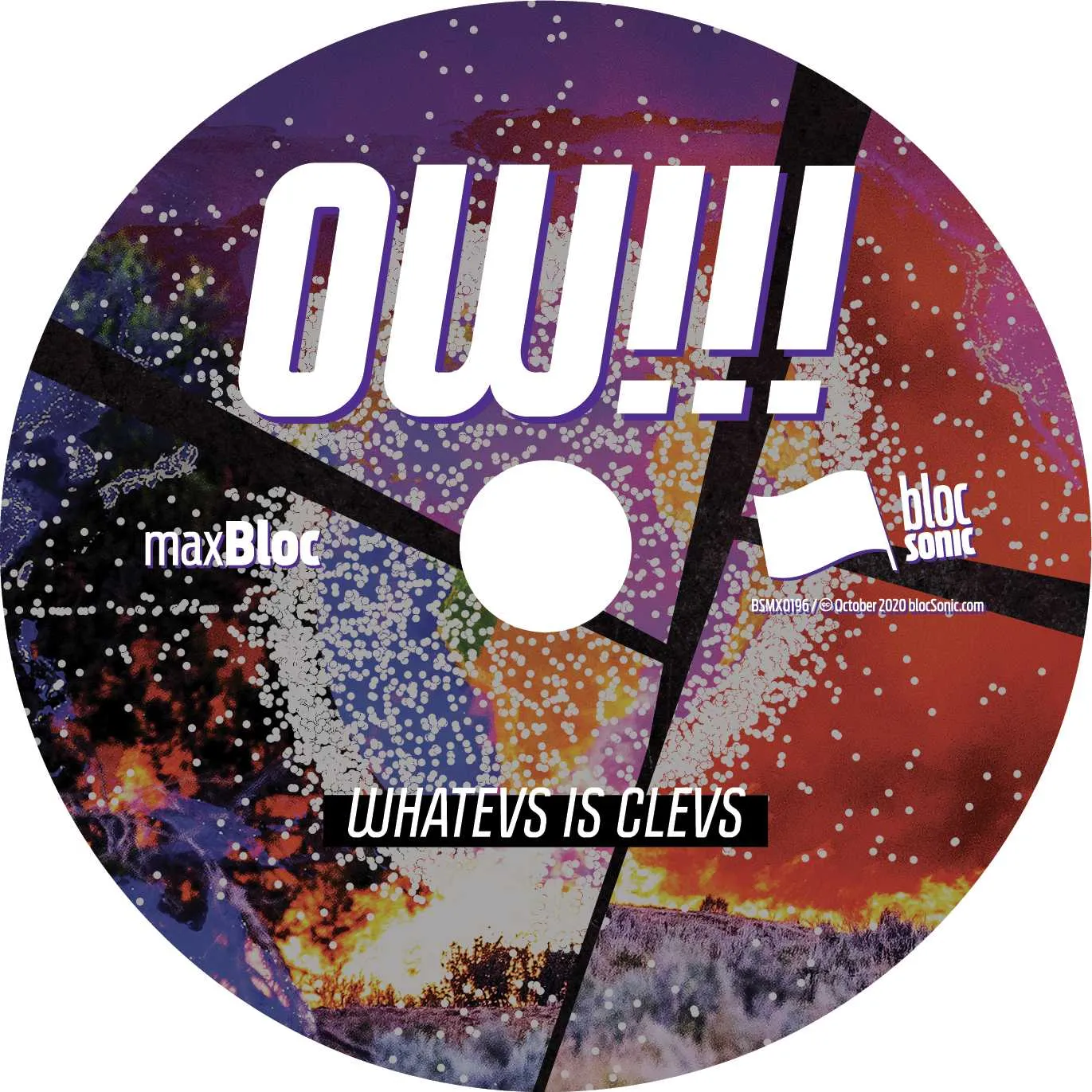Album disc for “Whatevs Is Clevs” by OWTRIPLEBANG