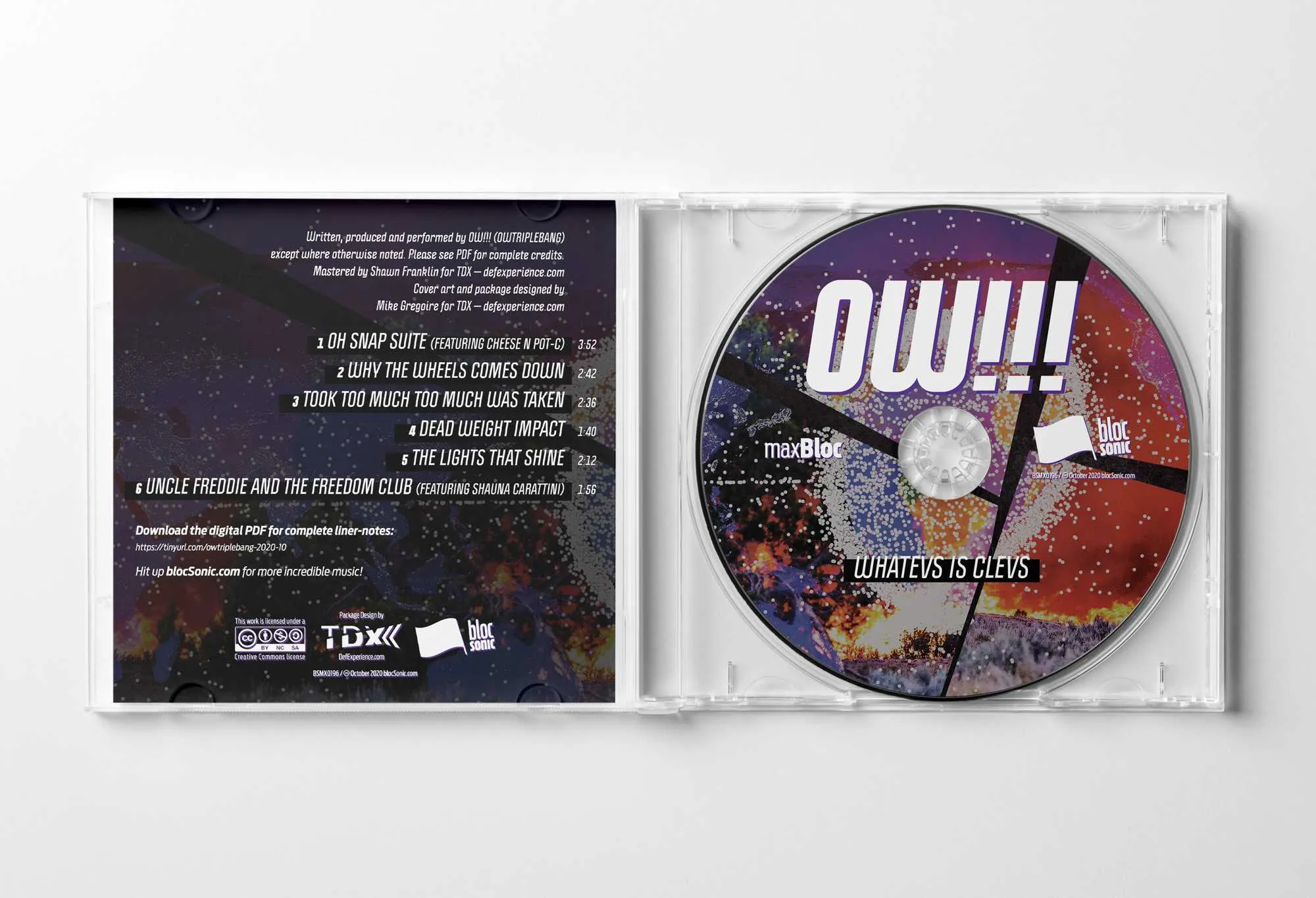 Album promo for “Whatevs Is Clevs” by OWTRIPLEBANG
