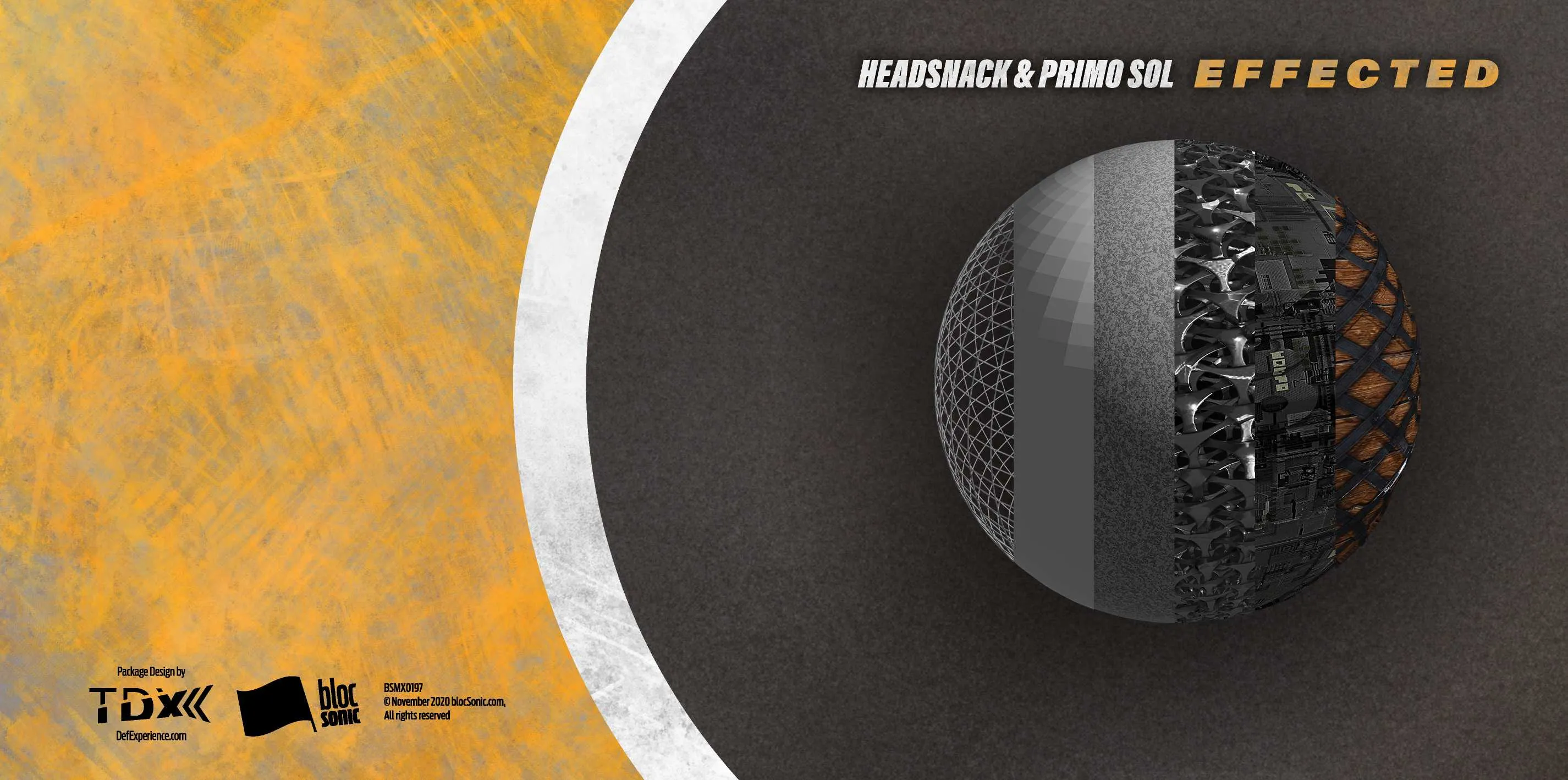 Album insert for “EFFECTED” by Headsnack &amp; Primo Sol