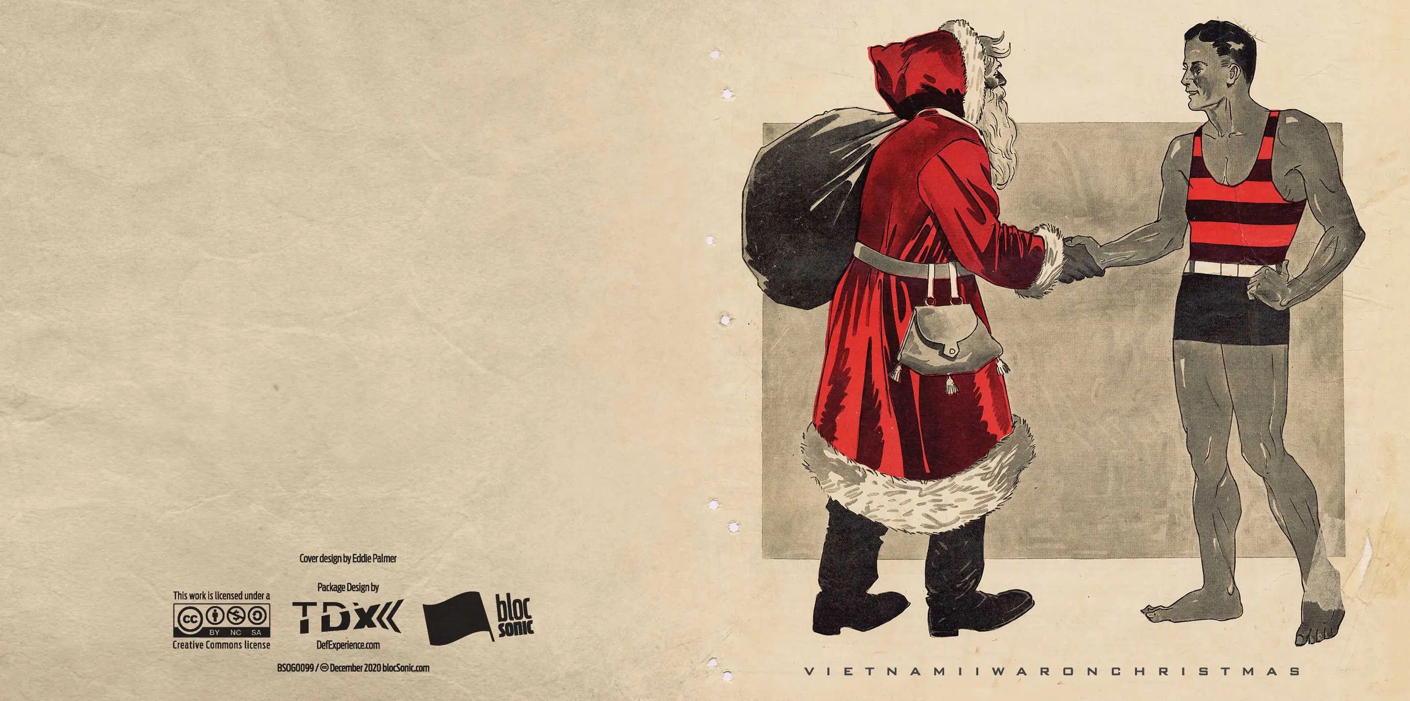 Album insert for “War on Christmas” by Vietnam II