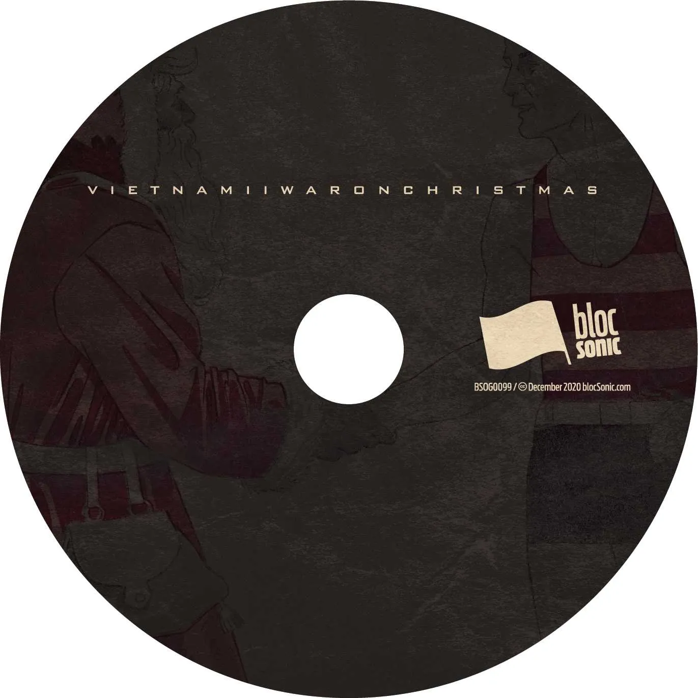 Album disc for “War on Christmas” by Vietnam II