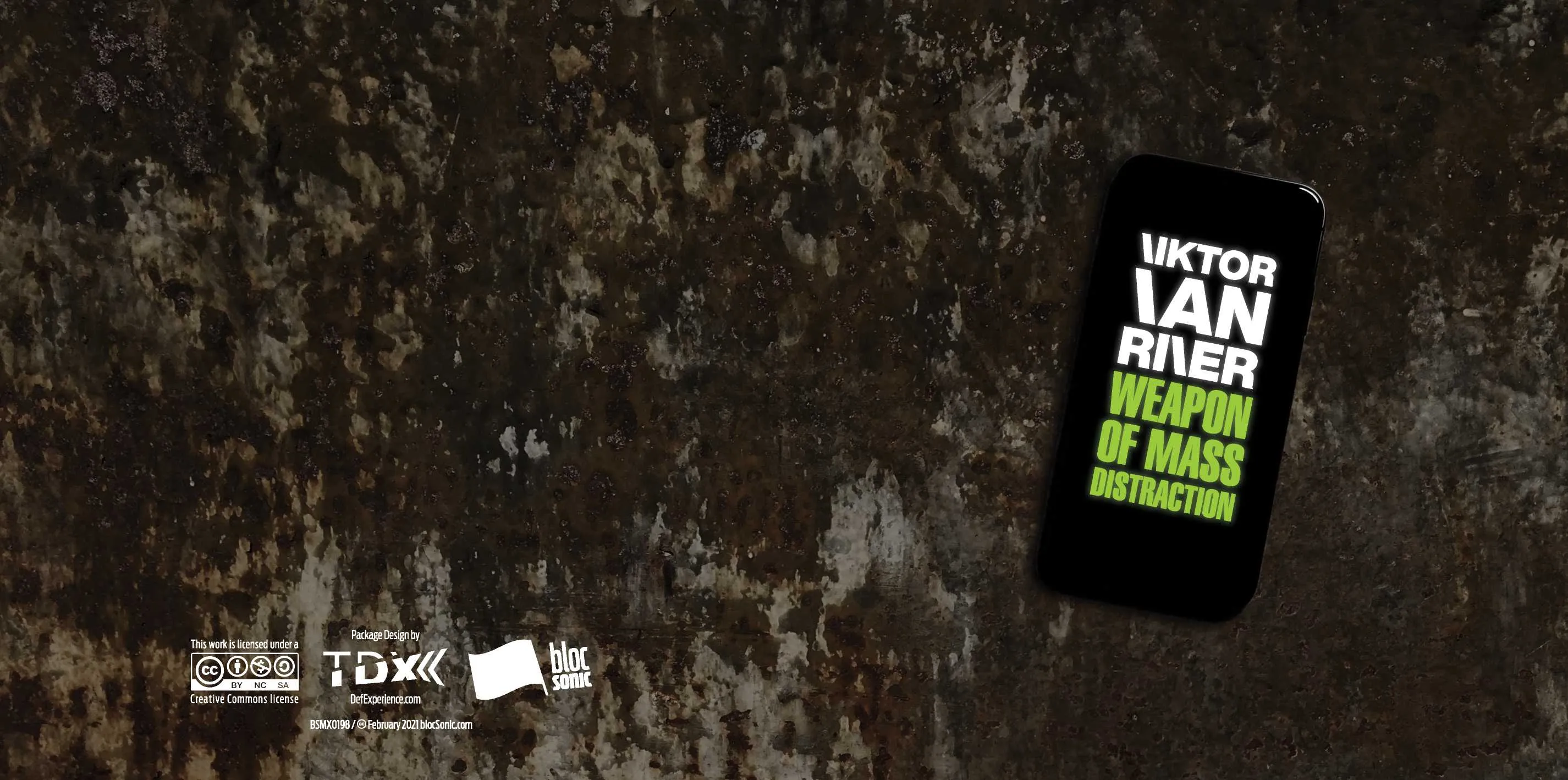 Album insert for “Weapon Of Mass Distraction” by Viktor Van River