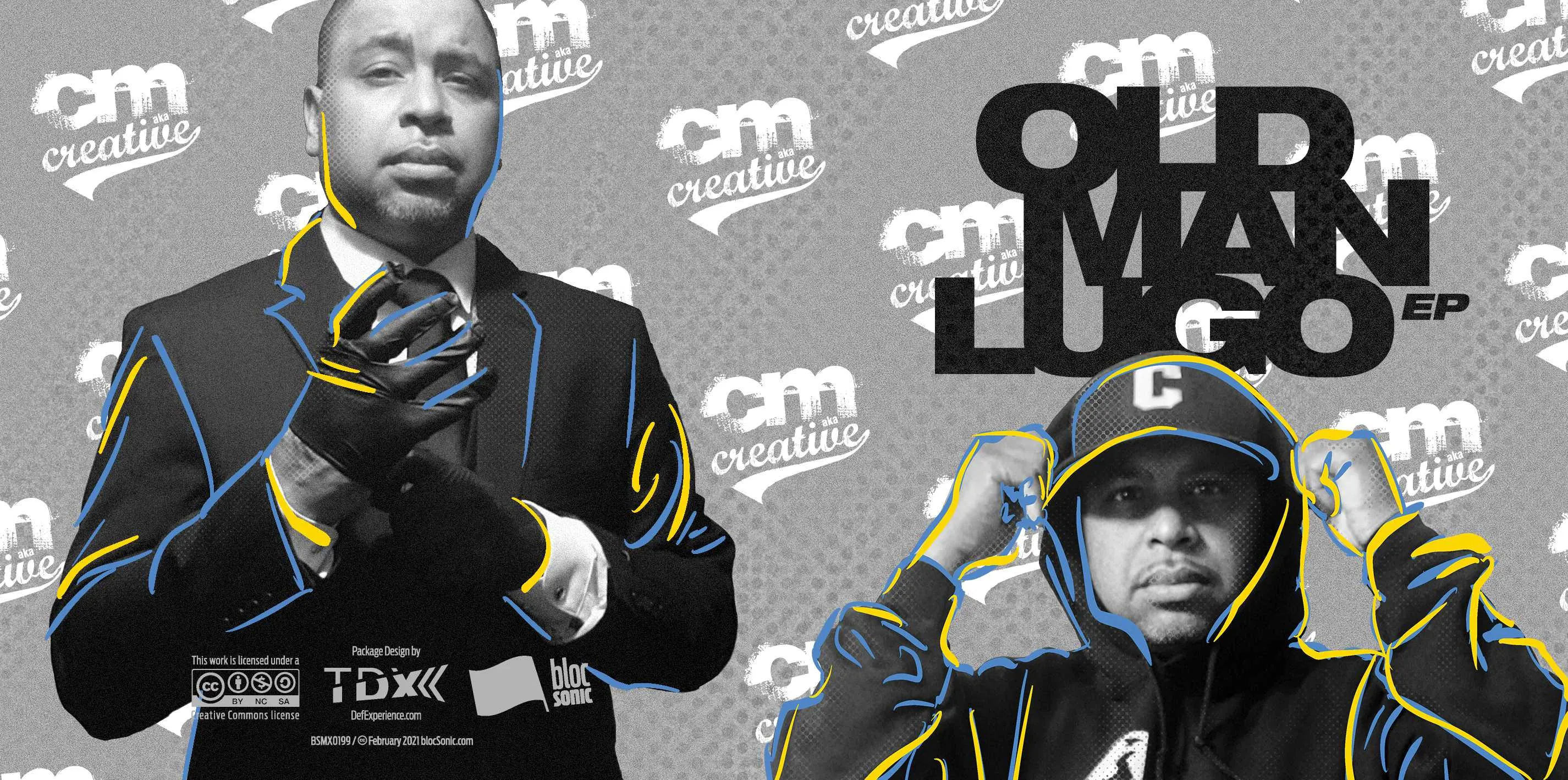 Album insert for “Old Man Lugo EP” by CM aka Creative