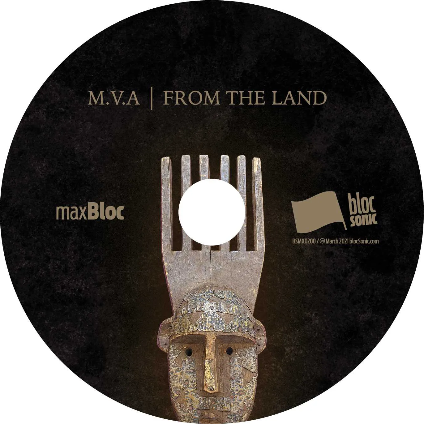 Album disc for “From The Land” by M.V.A