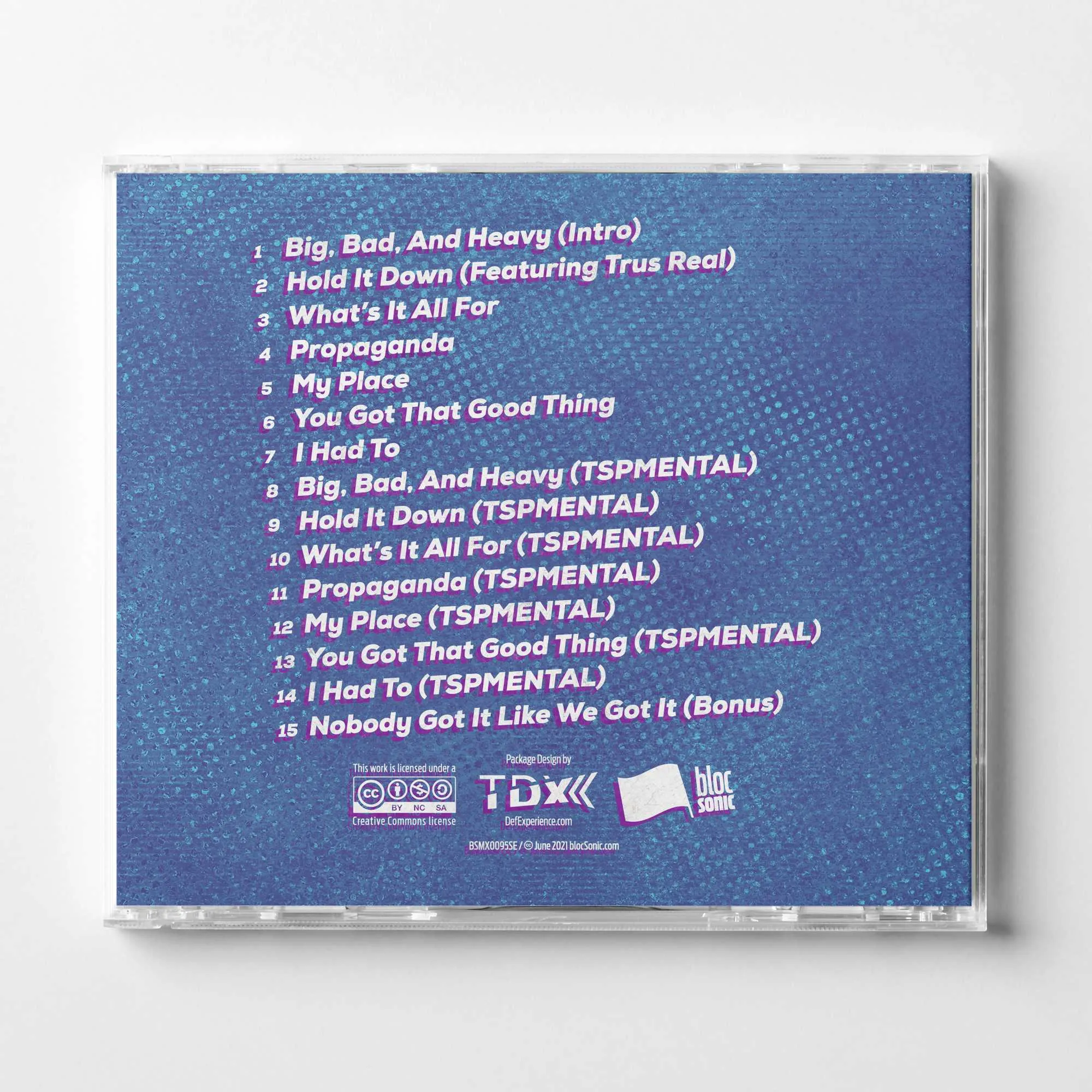 Album promo for “bloc Sonics” by CM &amp; Tha Silent Partner