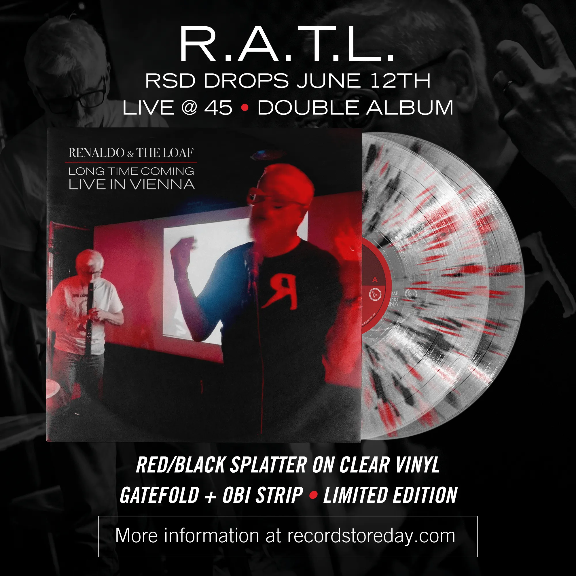 Album promo for “Long Time Coming: Live In Vienna” by Renaldo &amp; The Loaf