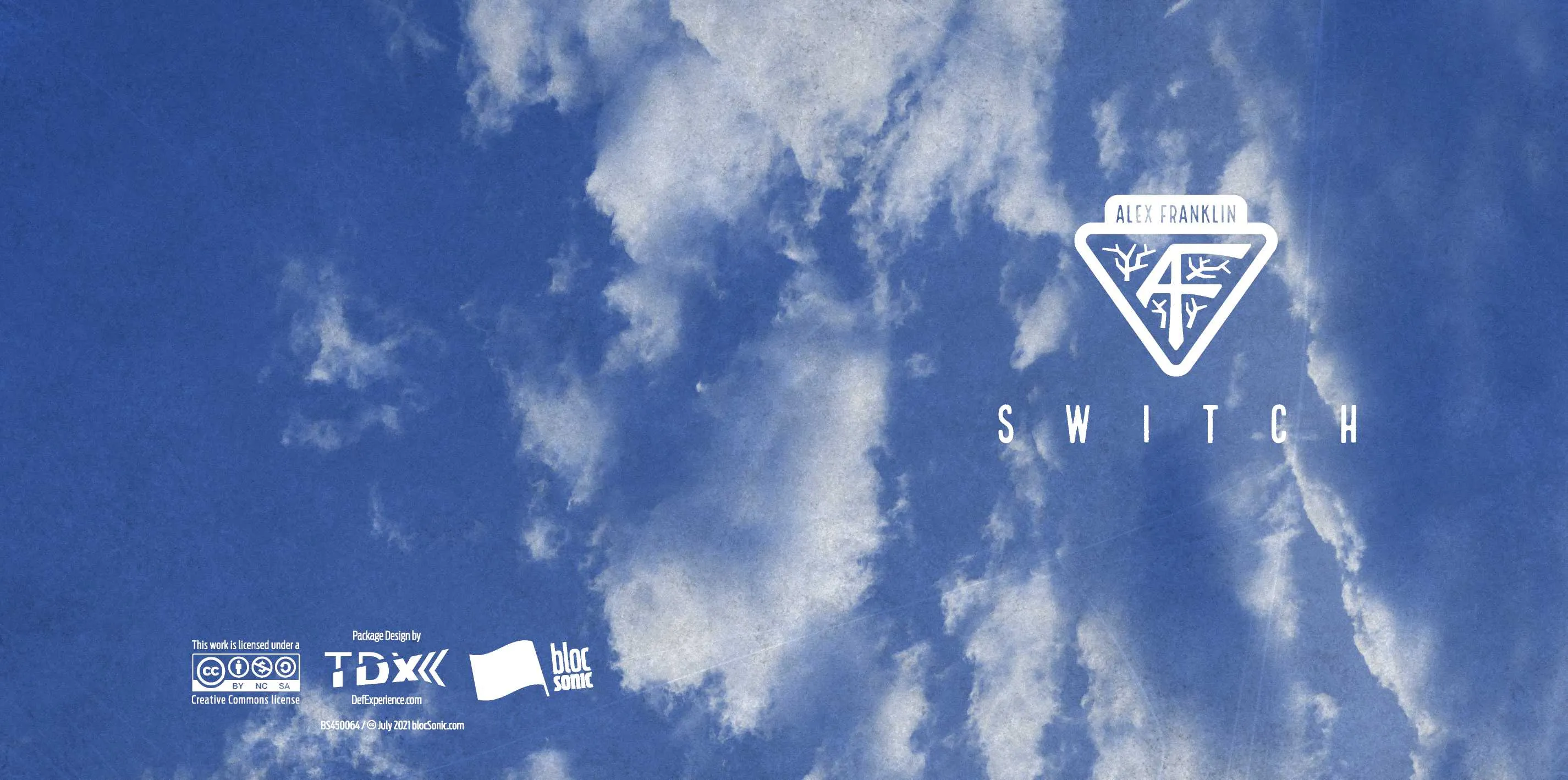 Album insert for “Switch” by Alex Franklin