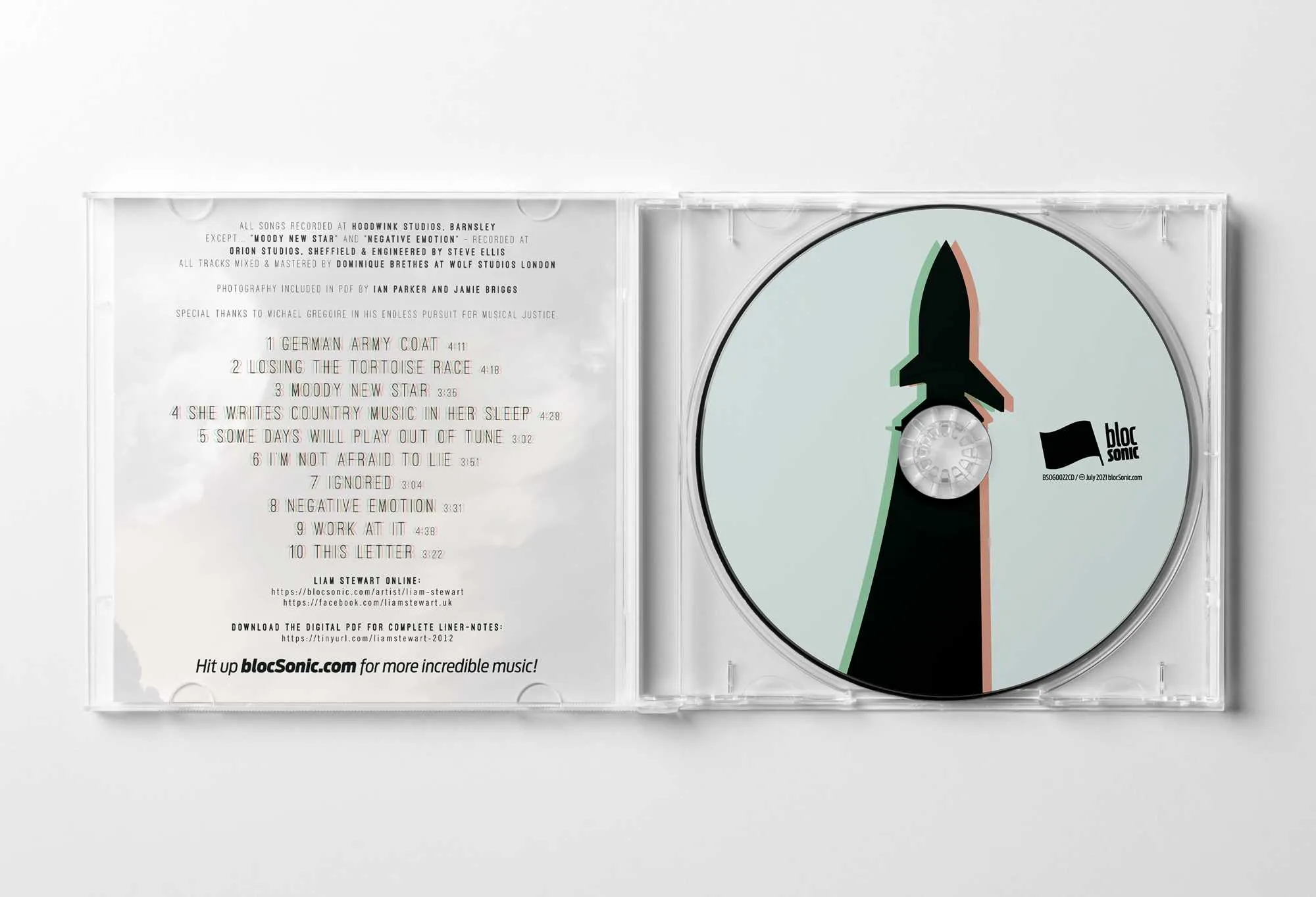 Album promo for “Losing The Tortoise Race” by Liam Stewart
