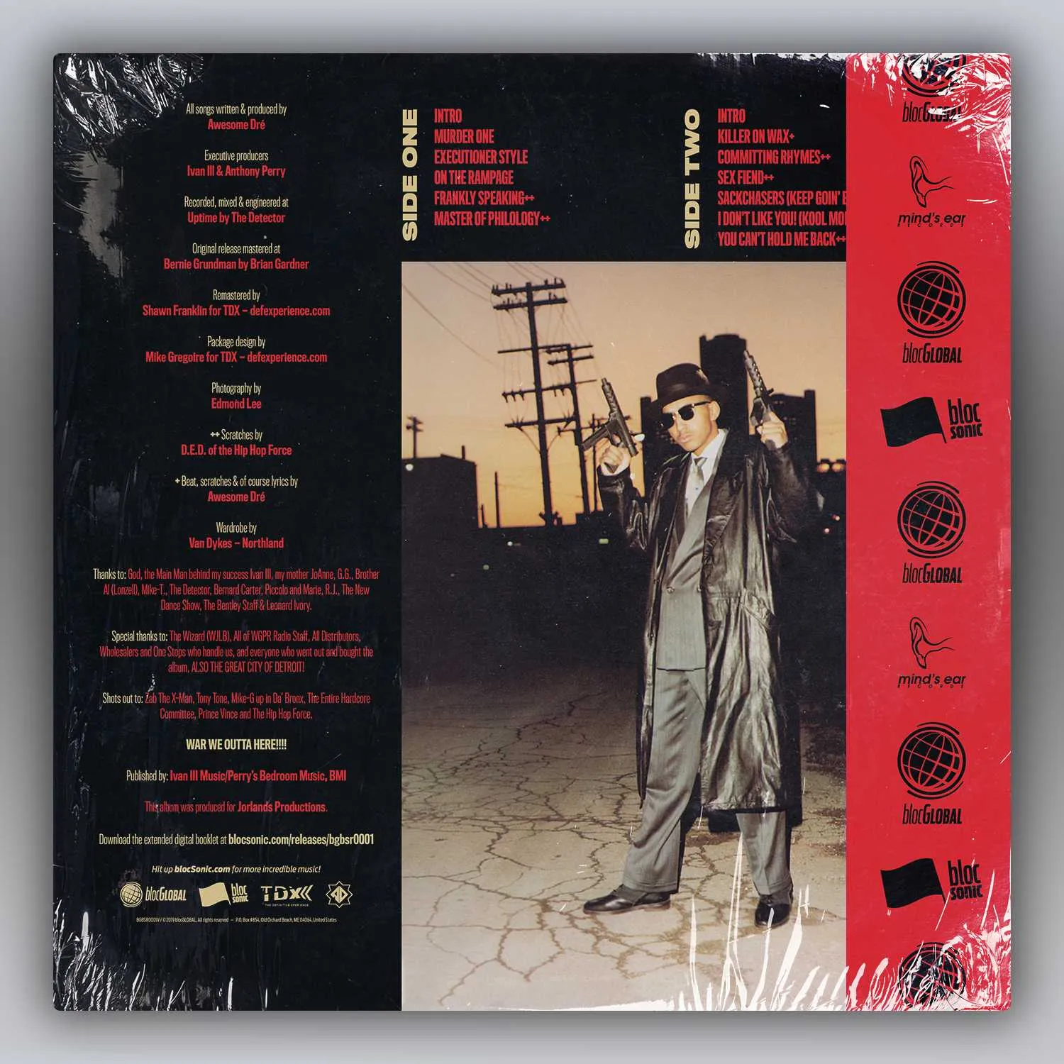 Album promo for “You Can't Hold Me Back (30th Anniversary Remastered Edition)” by Awesome Dré And The Hardcore Committee