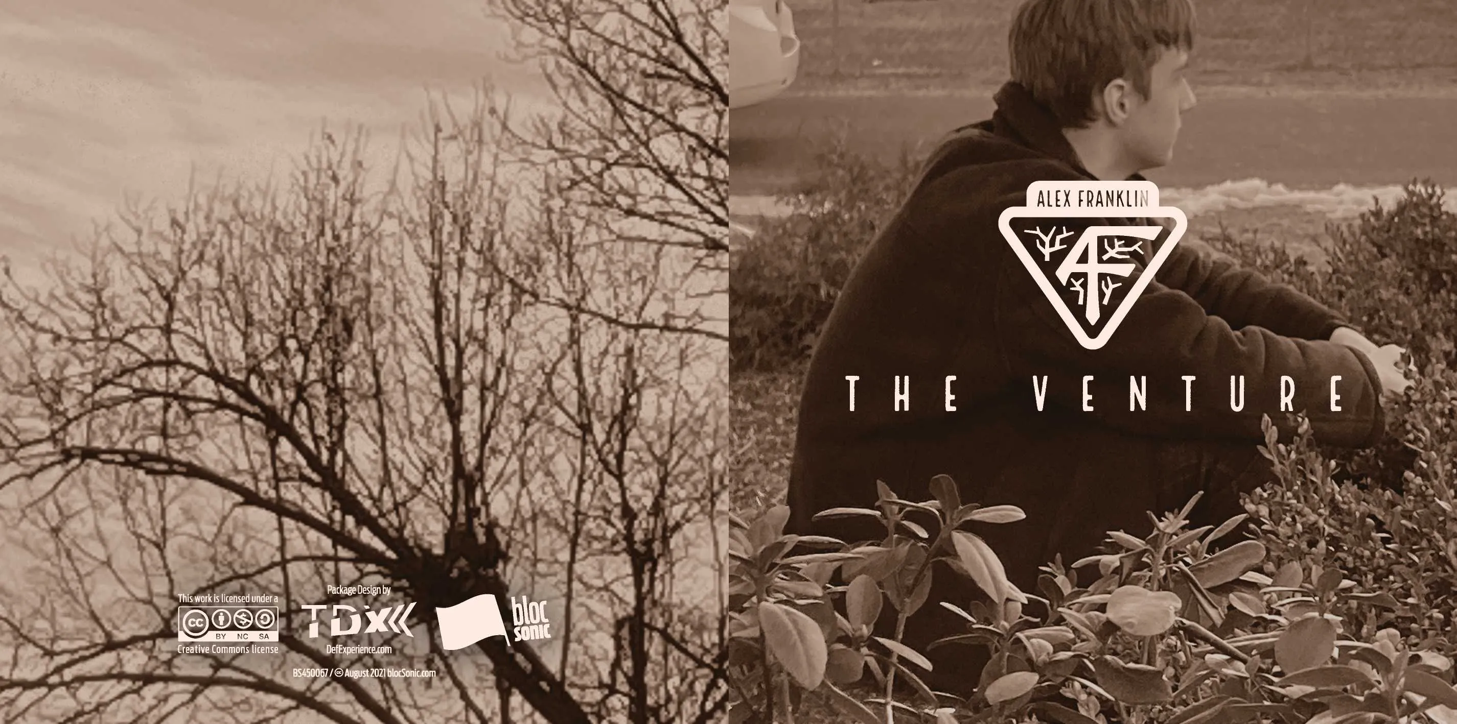 Album insert for “The Venture” by Alex Franklin