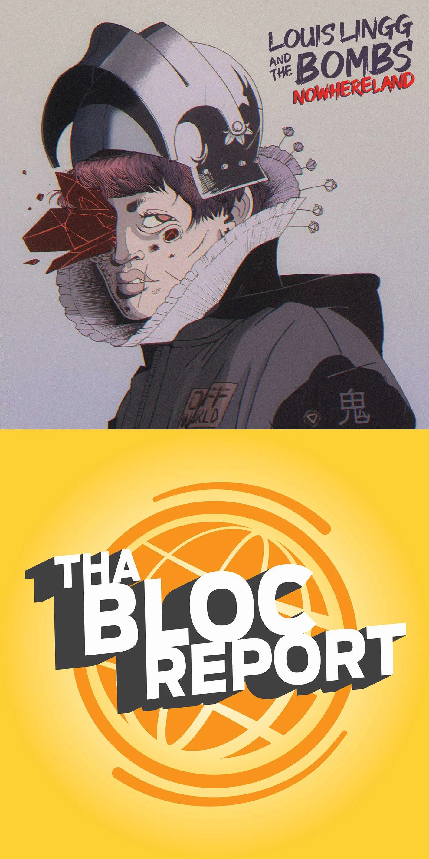 Image containing cover of Louis Lingg and the Bombs “Nowhereland” and Tha Bloc Report Episode 37