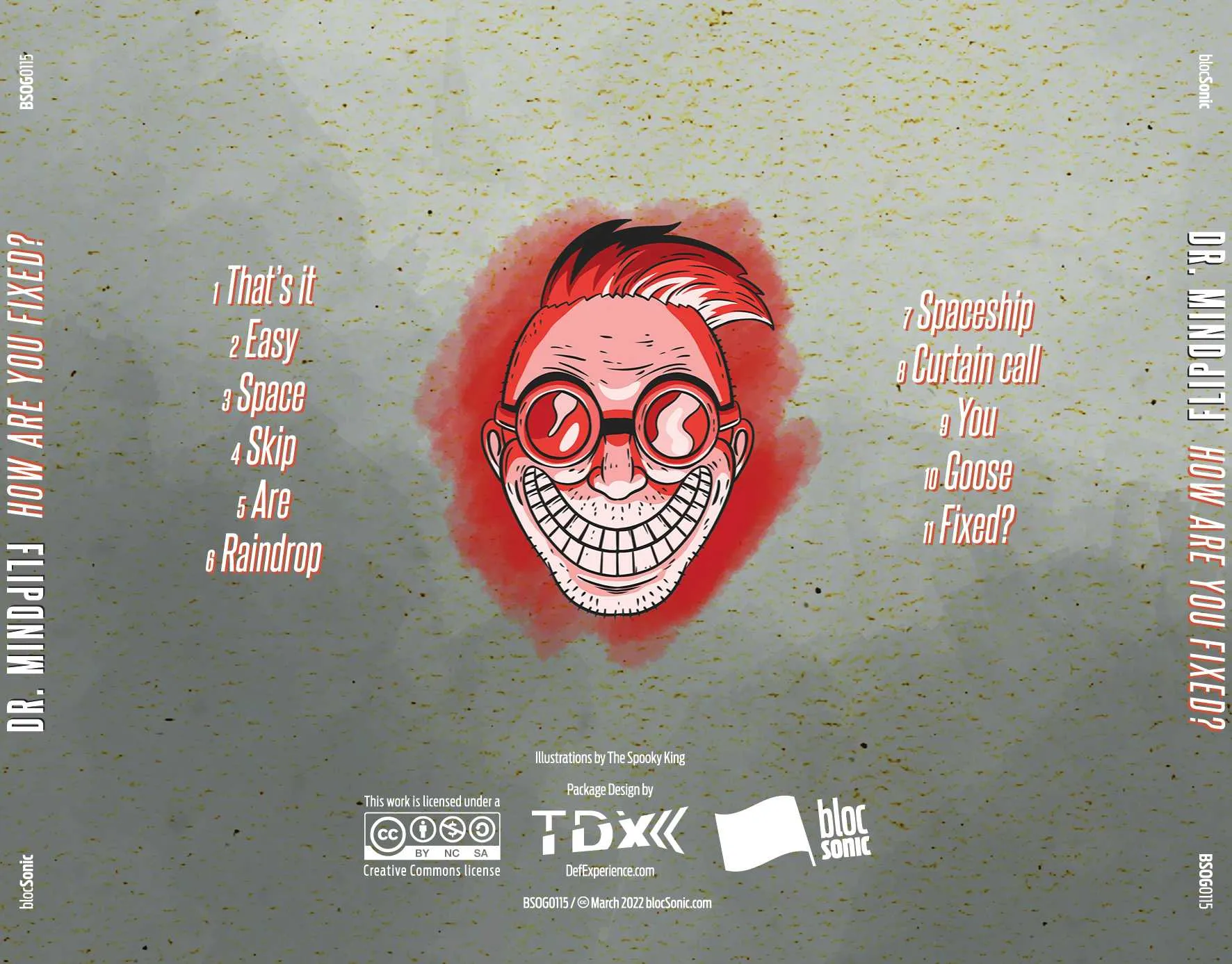 Album traycard for “How are you fixed?” by Dr. Mindflip