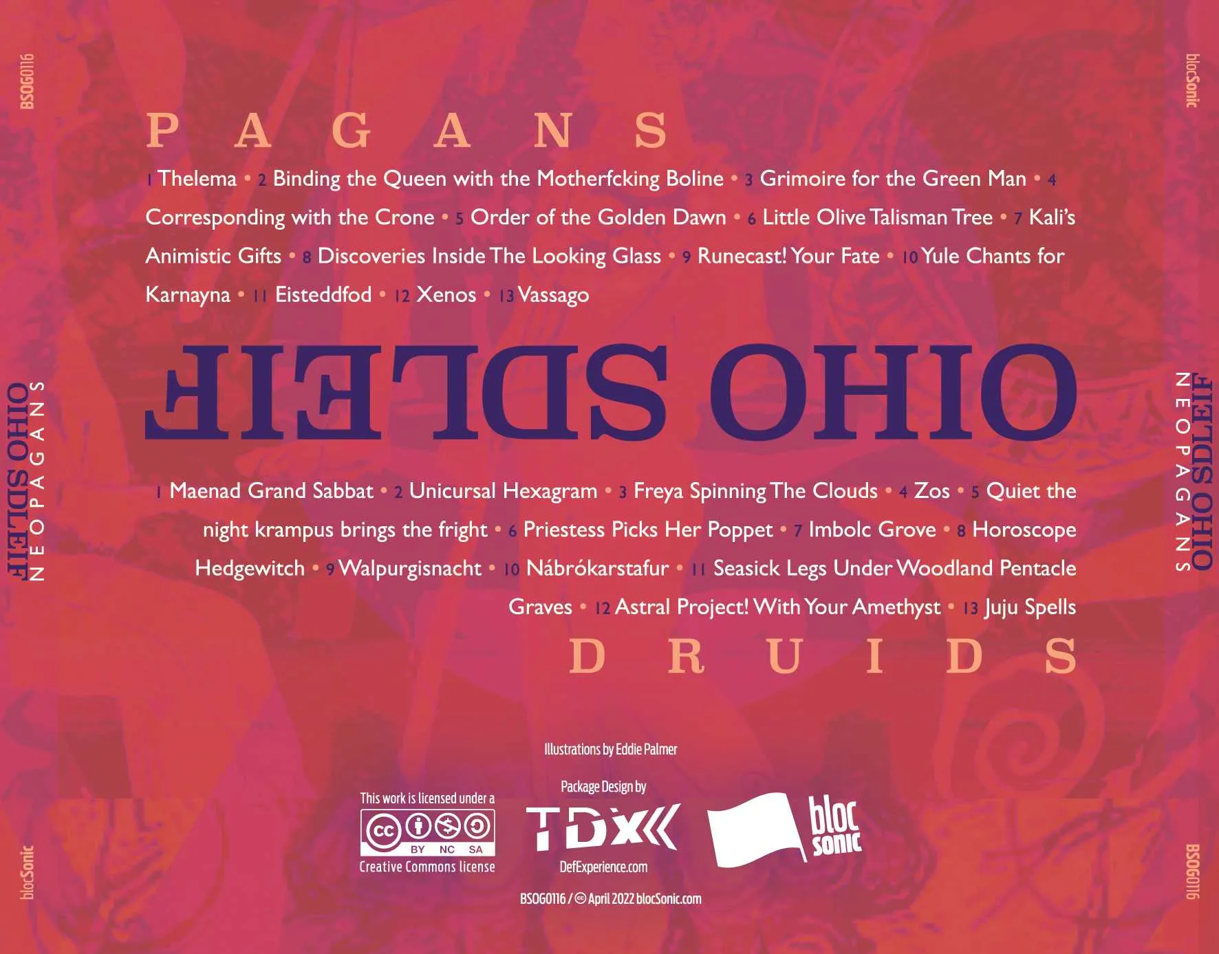 Album traycard for “Neopagans” by Fields Ohio
