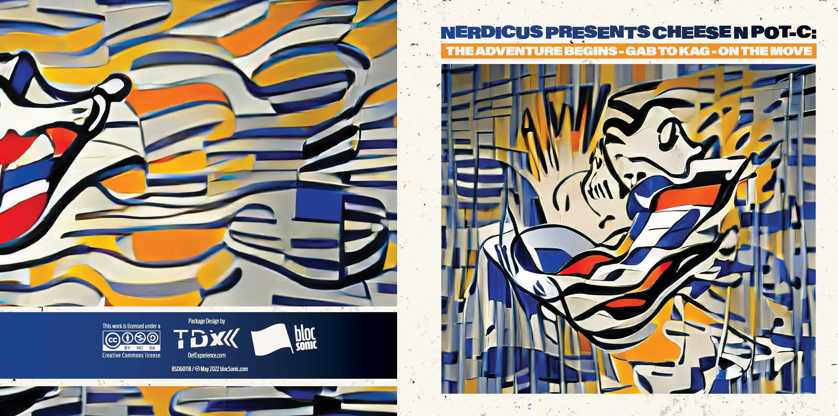 Album insert for “Nerdicus Presents Cheese N Pot-C: The Adventure Begins - Gab to Kag - On The Move” by Cheese N Pot-C