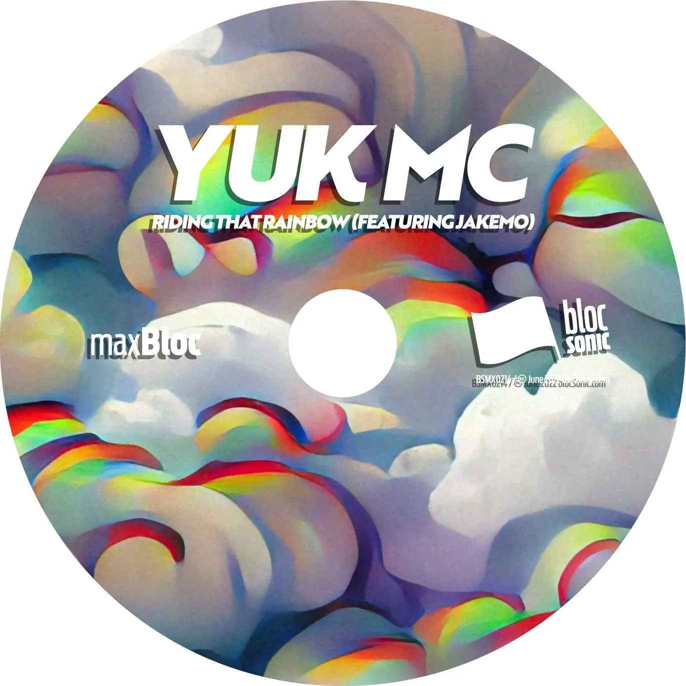 Album disc for “Riding That Rainbow (Featuring JakeMo)” by Yuk MC