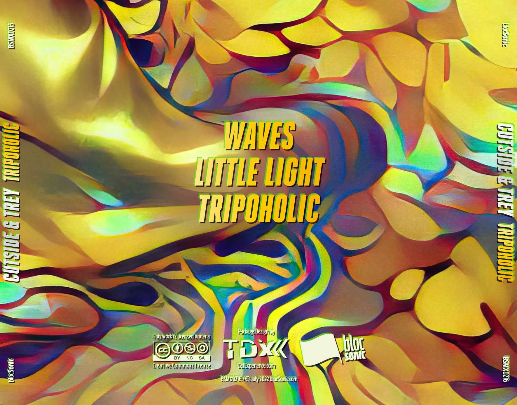Album traycard for “Tripoholic” by Cutside &amp; Trey