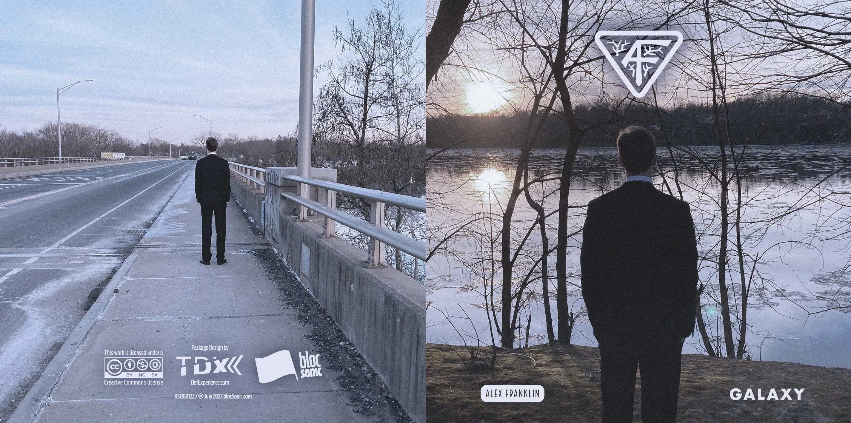 Album insert for “Galaxy” by Alex Franklin