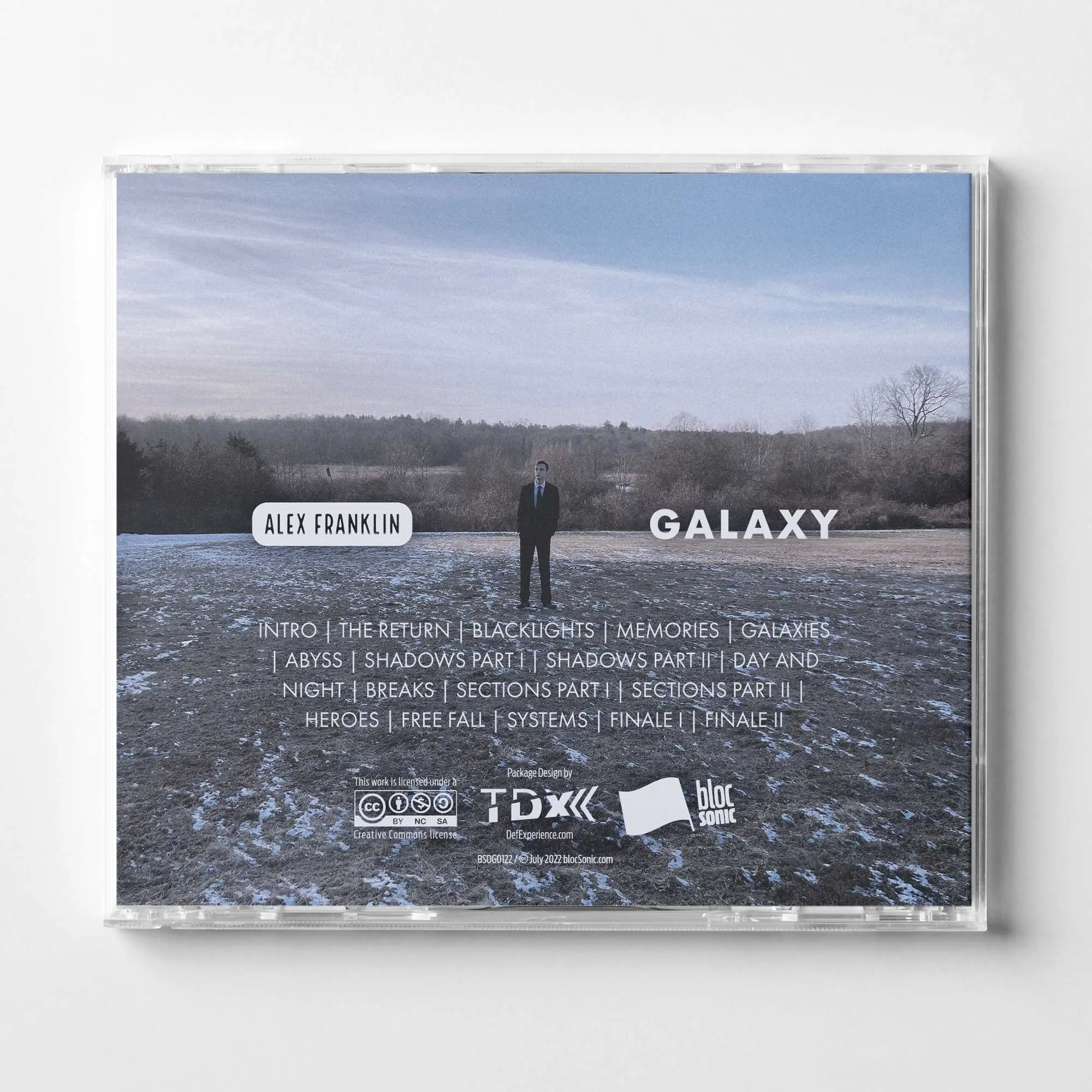 Album promo for “Galaxy” by Alex Franklin