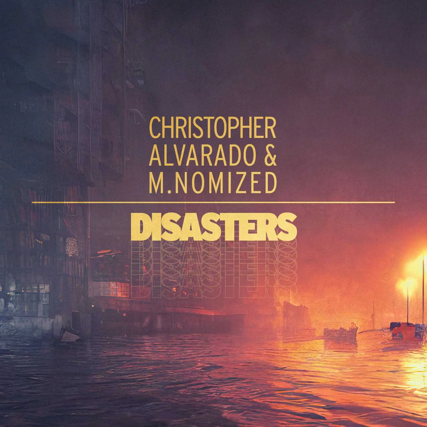 Album cover for “Disasters” by Christopher Alvarado &amp; M.Nomized