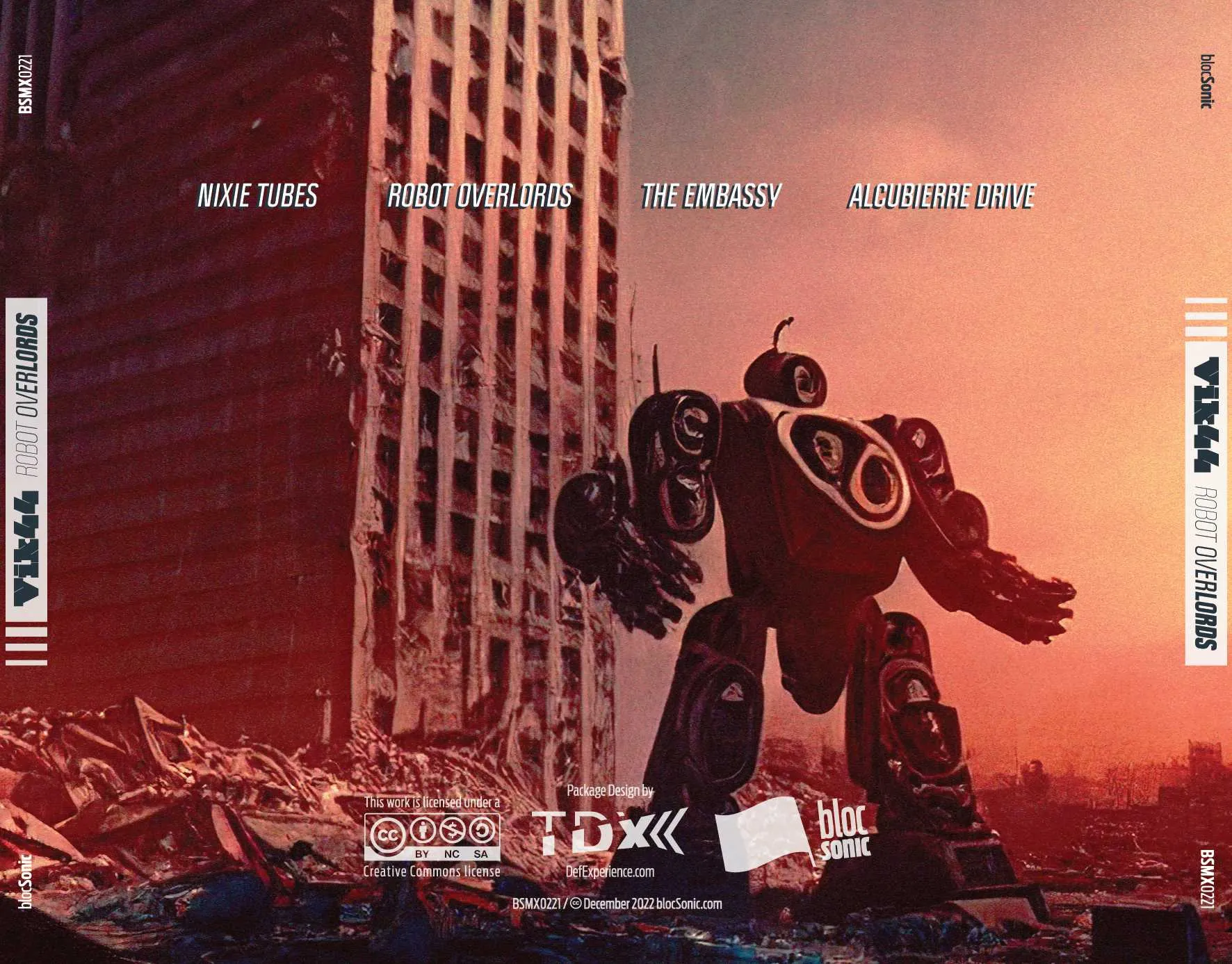 Album traycard for “Robot Overlords” by Vik44