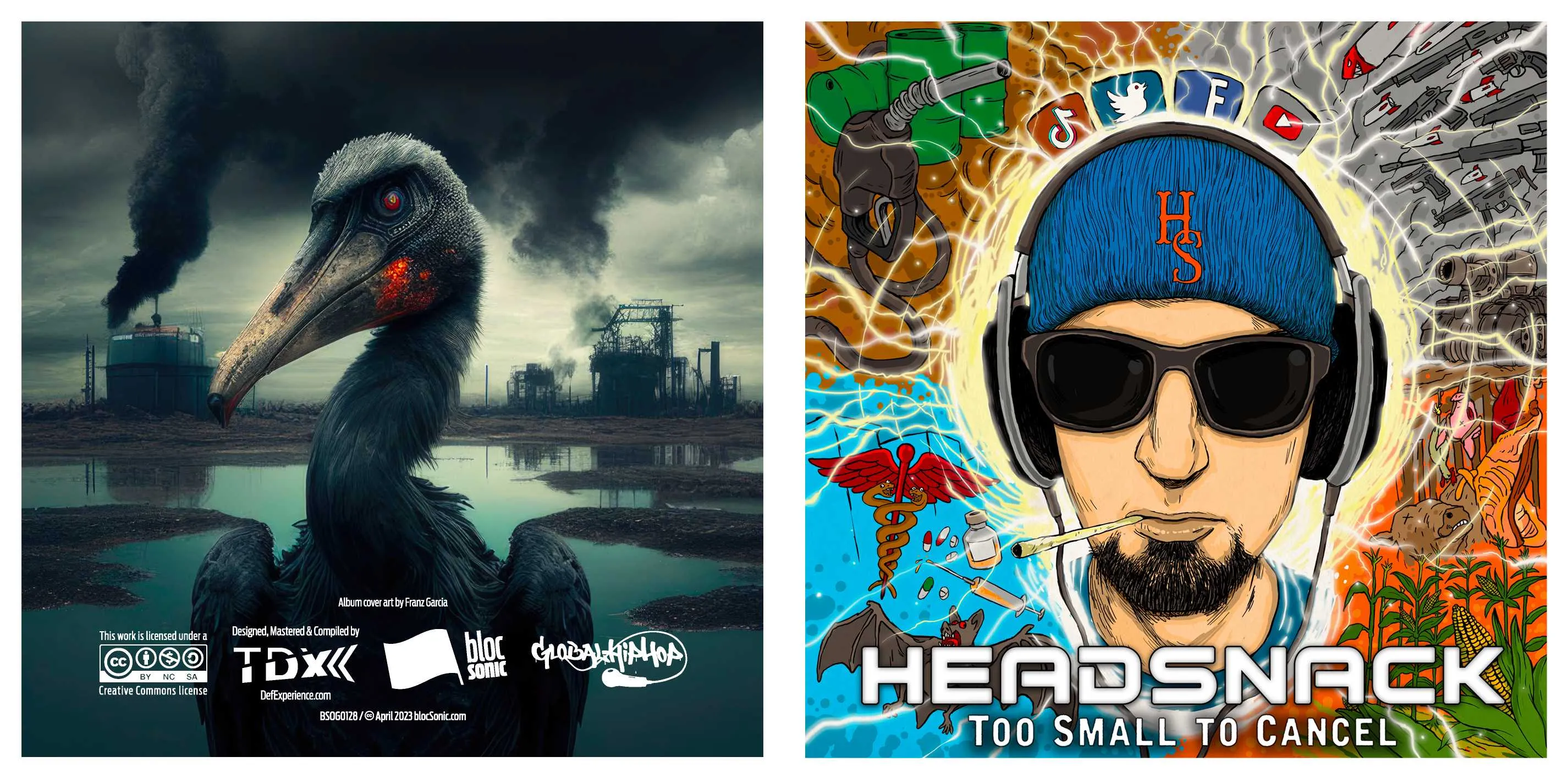Album insert for “Too Small To Cancel” by Headsnack