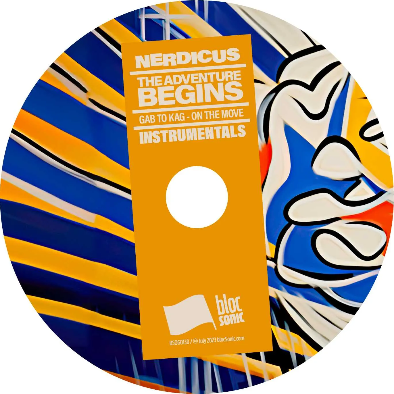 Album disc for “The Adventure Begins - Gab to Kag - On The Move (Instrumentals)” by Nerdicus